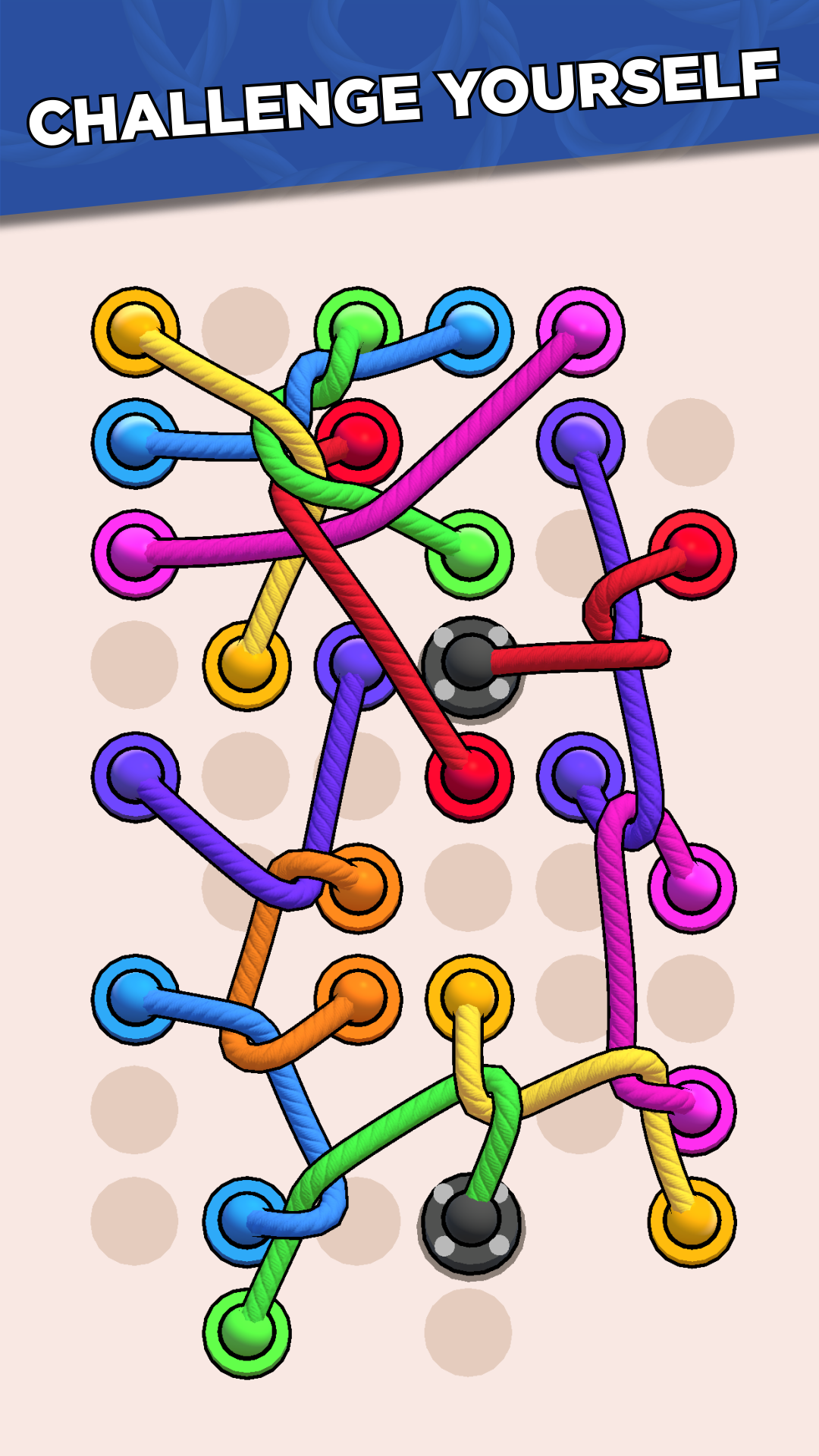 اسکرین شات 3 بازی Twisted Ropes: Untangle 3D
