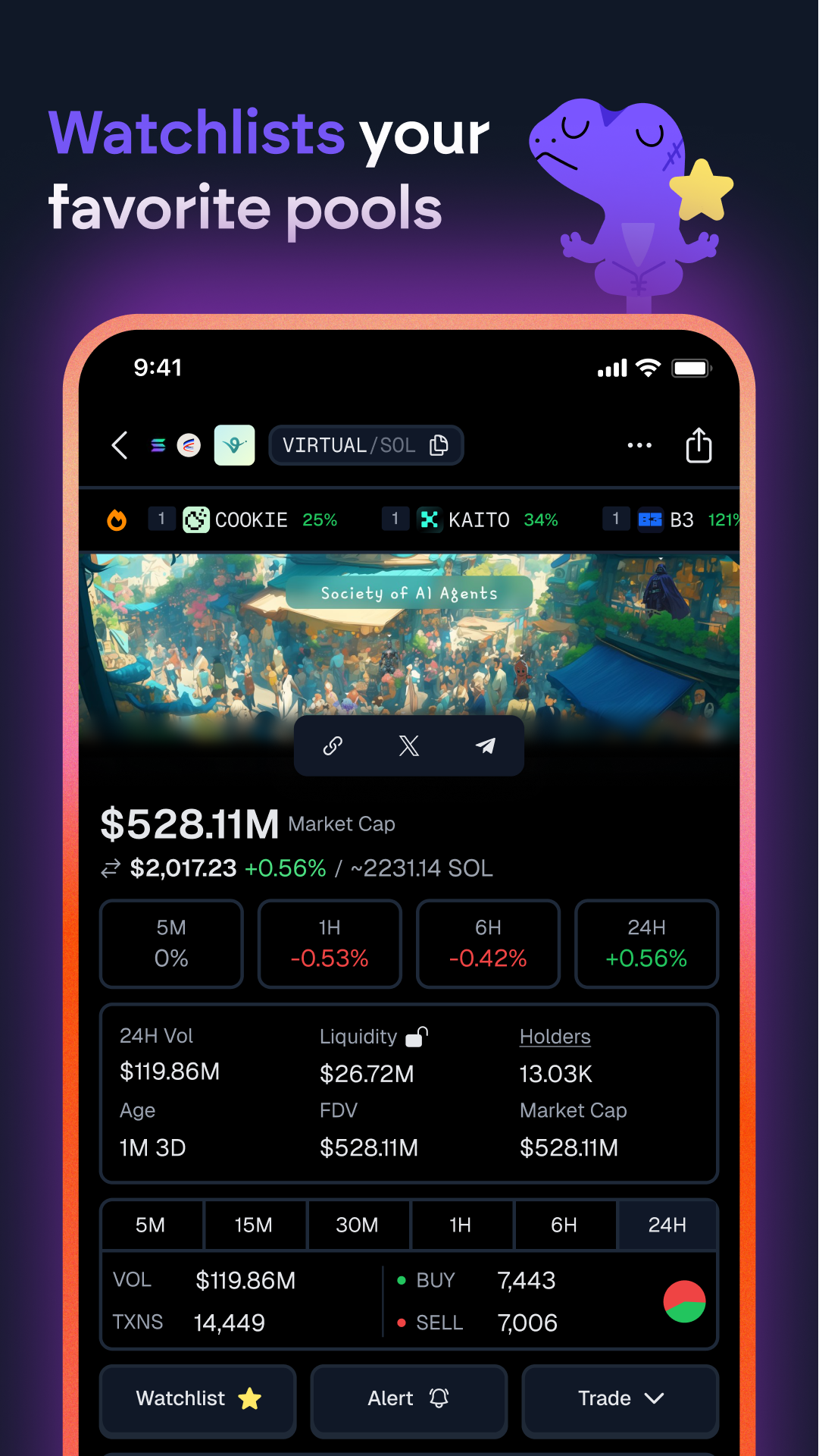 اسکرین شات 5 برنامه GeckoTerminal: DEX Tracker