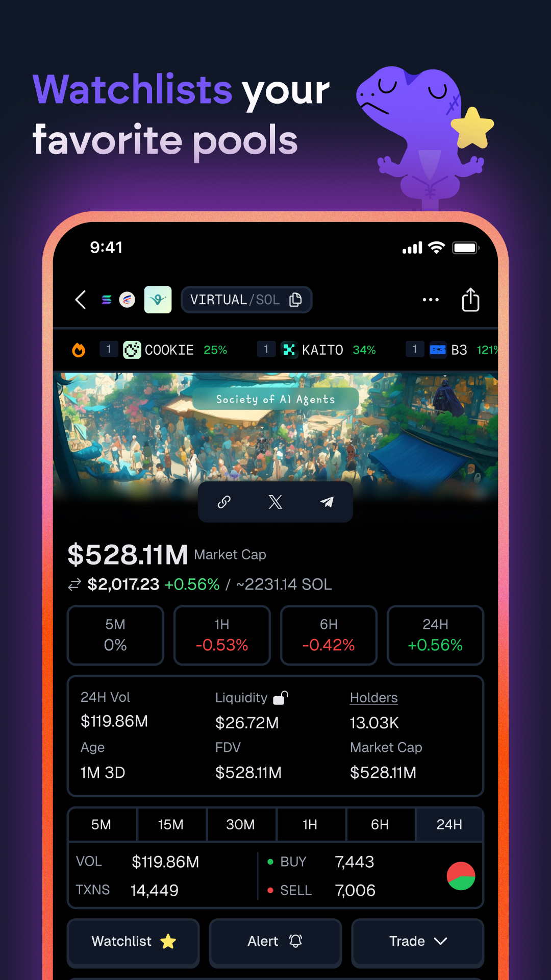 اسکرین شات 5 برنامه GeckoTerminal: DEX Tracker
