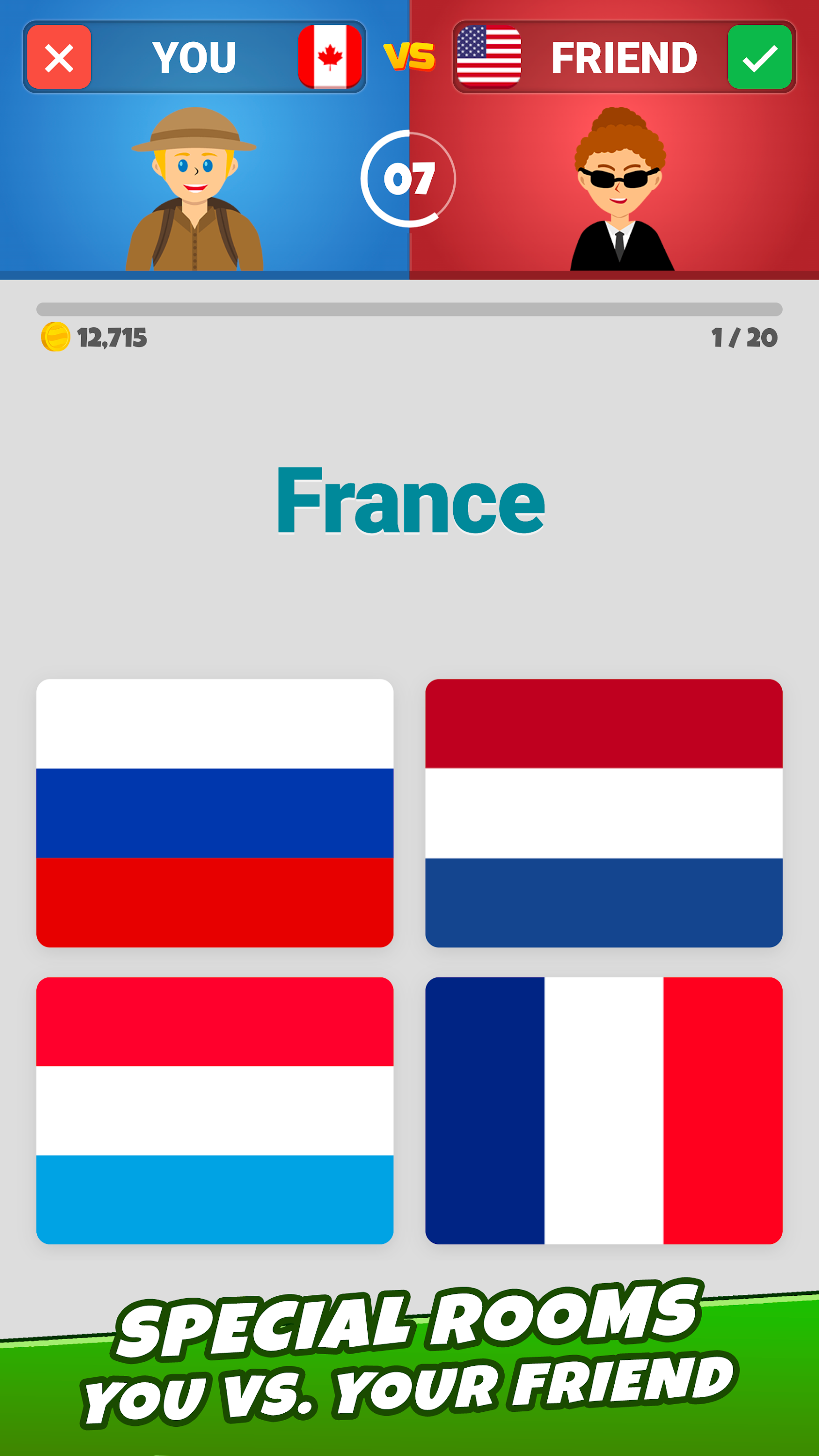 اسکرین شات 6 بازی Country Flags 2: Geo Quiz