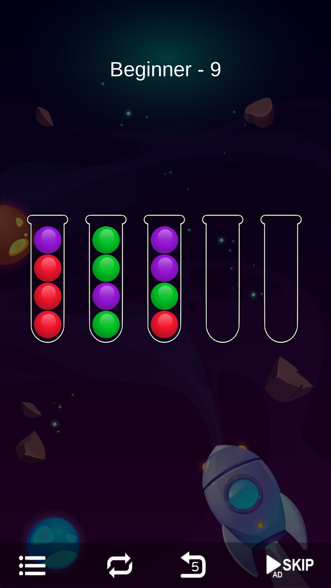 اسکرین شات 3 بازی Ball Sort - Bubble Sort Puzzle