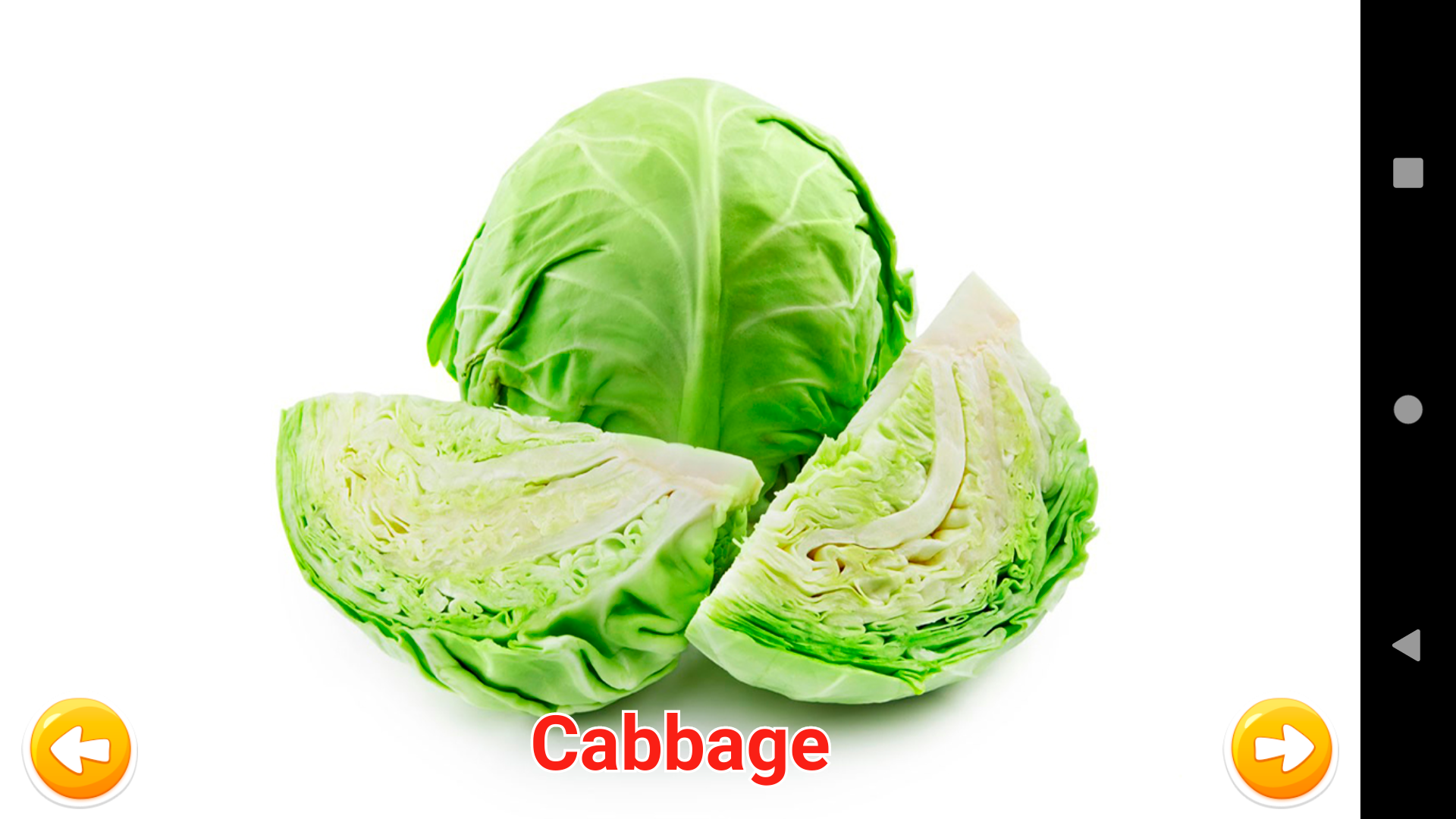 اسکرین شات 4 برنامه Fruits & Vegetables