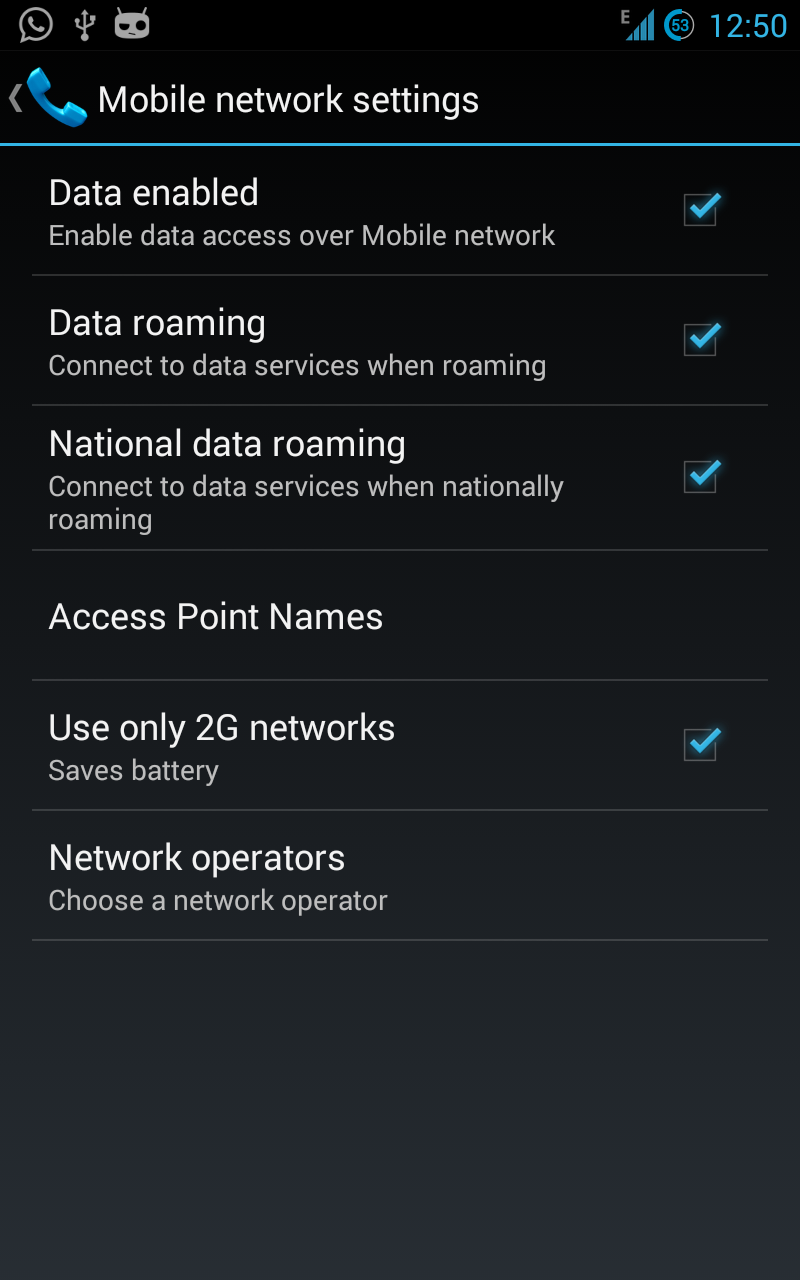 اسکرین شات 5 برنامه 2G 3G 4G LTE Switcher