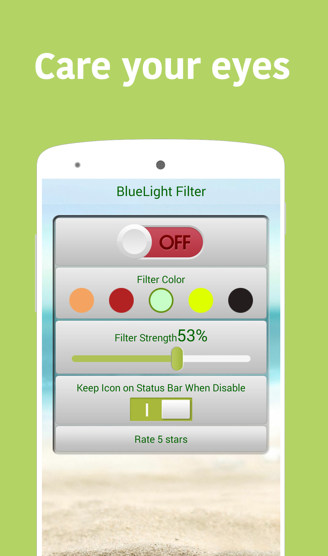 اسکرین شات 1 برنامه Bluelight Filter - Night Mode