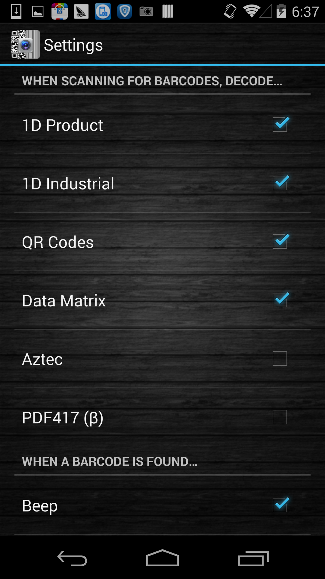 اسکرین شات 4 برنامه Barcode Scanner Pro