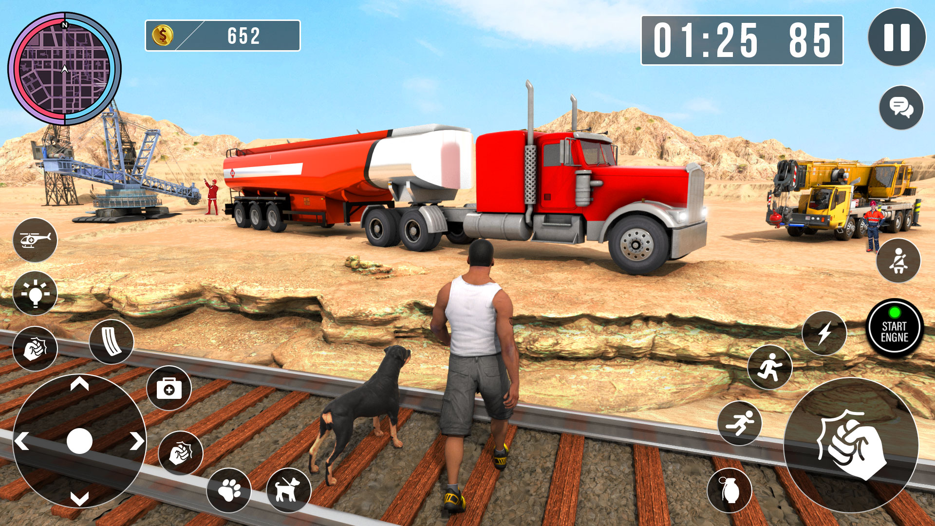 اسکرین شات 1 برنامه Oil Tanker Truck Driving Games