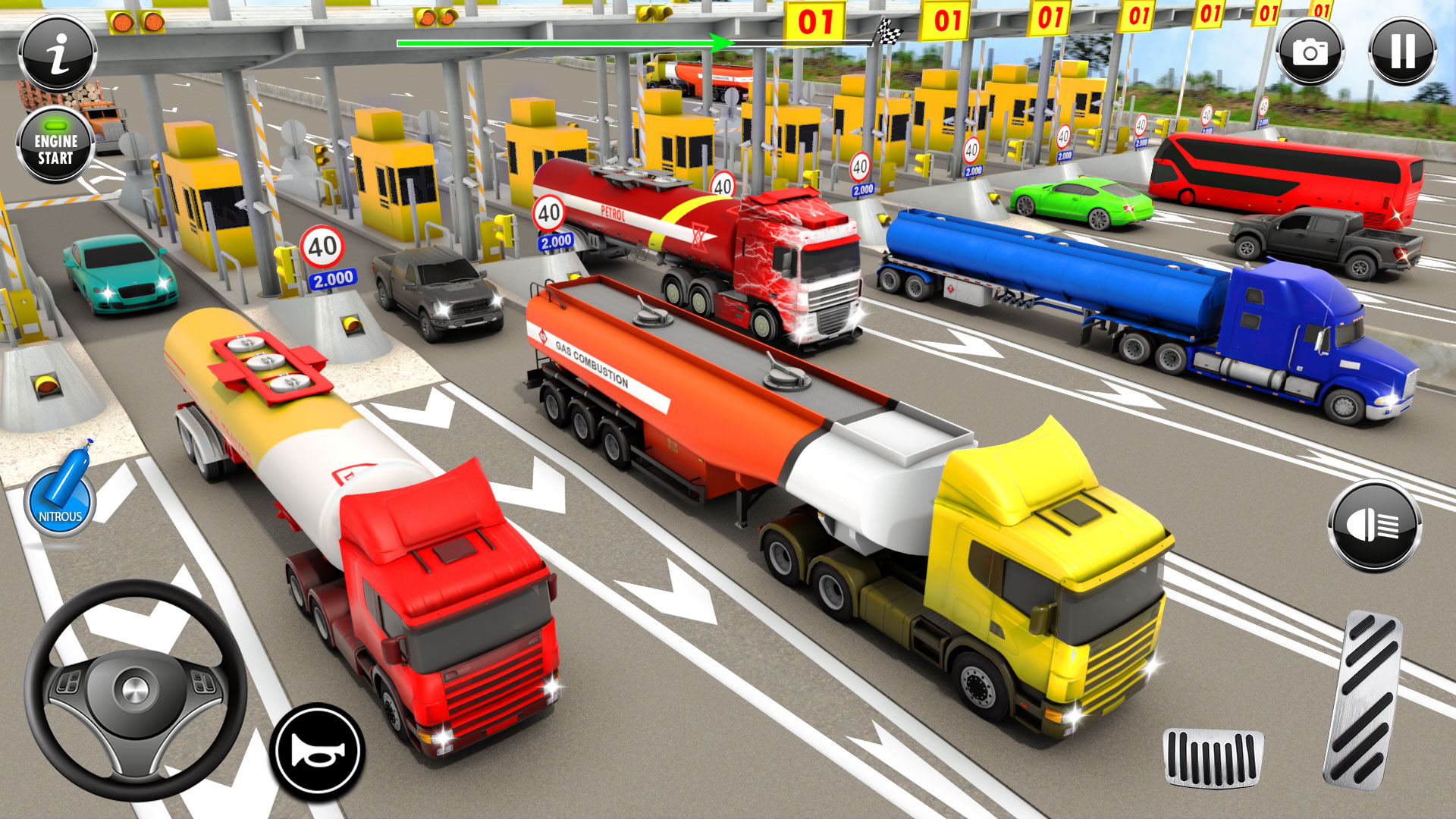 اسکرین شات 5 برنامه Oil Tanker Truck Driving Games