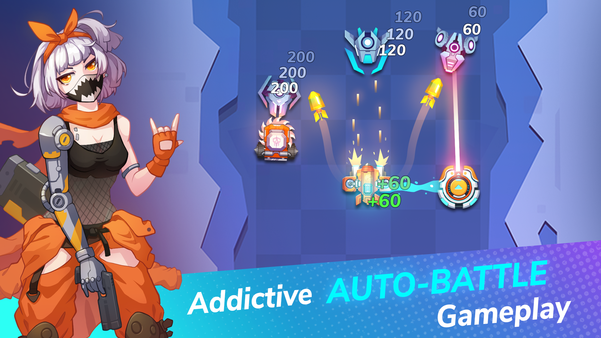 اسکرین شات 2 بازی Merge Adventure: Auto Tank War