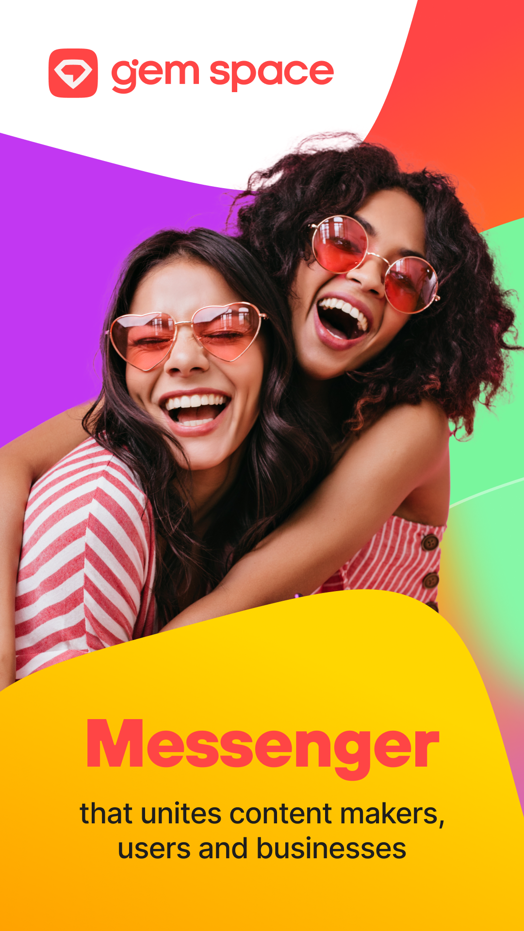 اسکرین شات 1 برنامه Online chat, calls - Gem Space