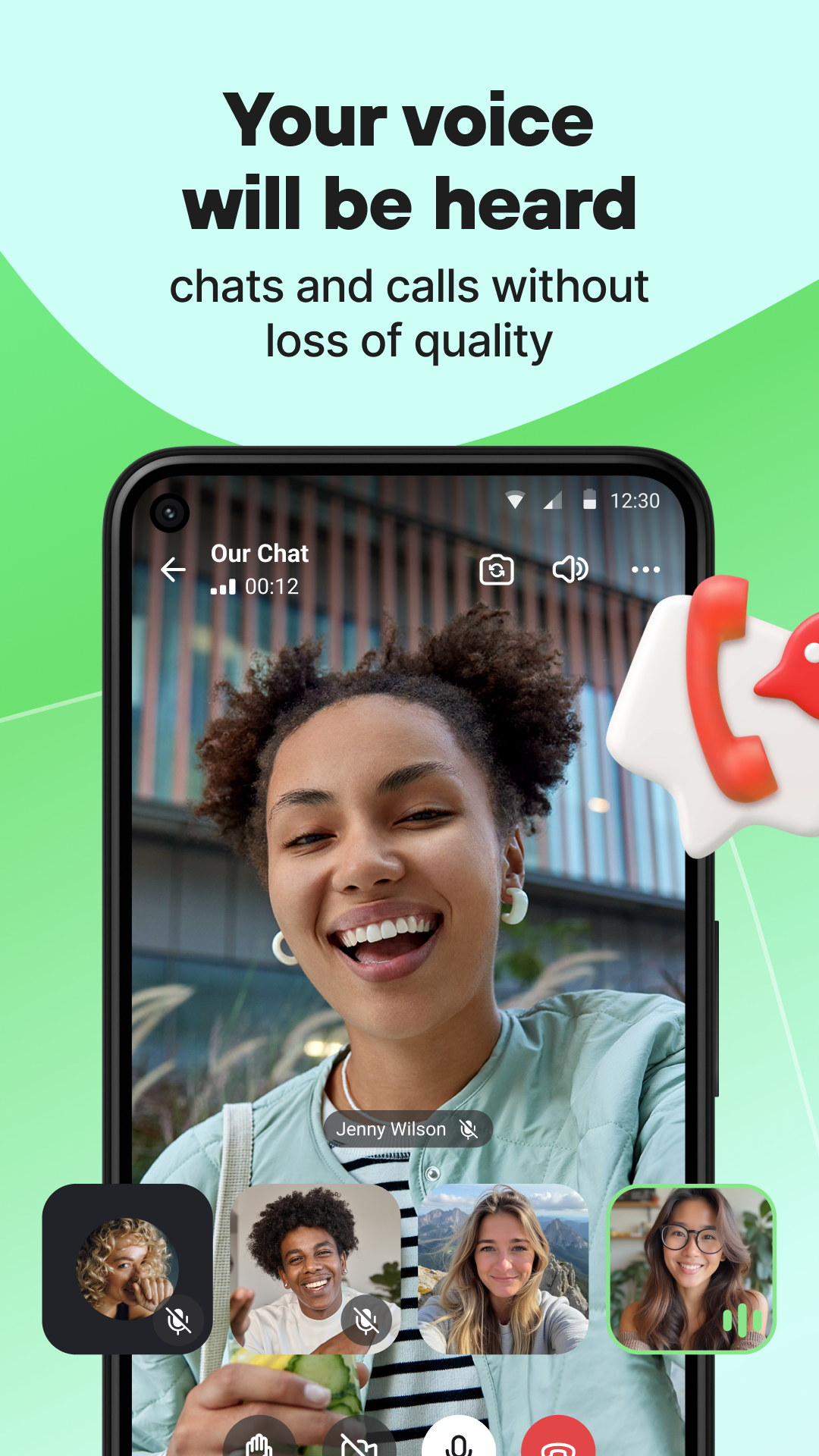 اسکرین شات 2 برنامه Online chat, calls - Gem Space