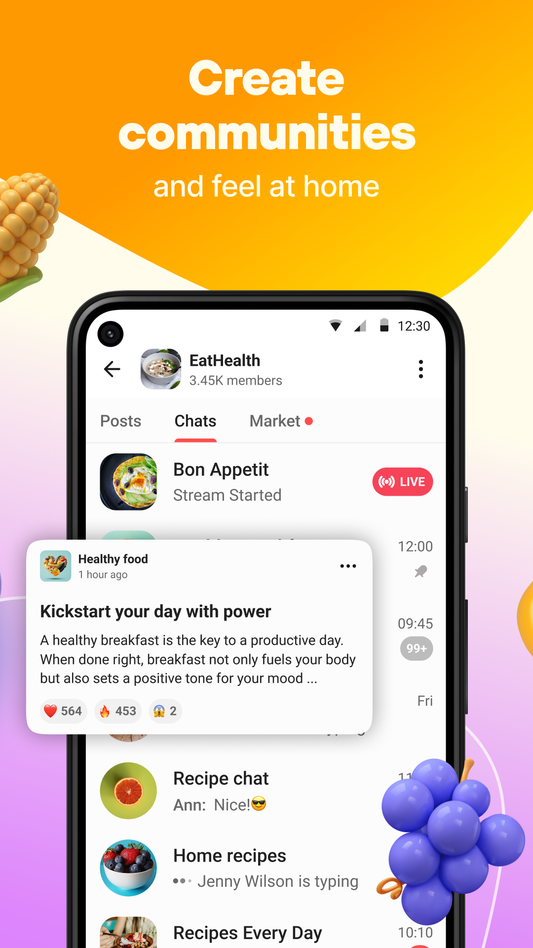 اسکرین شات 4 برنامه Online chat, calls - Gem Space