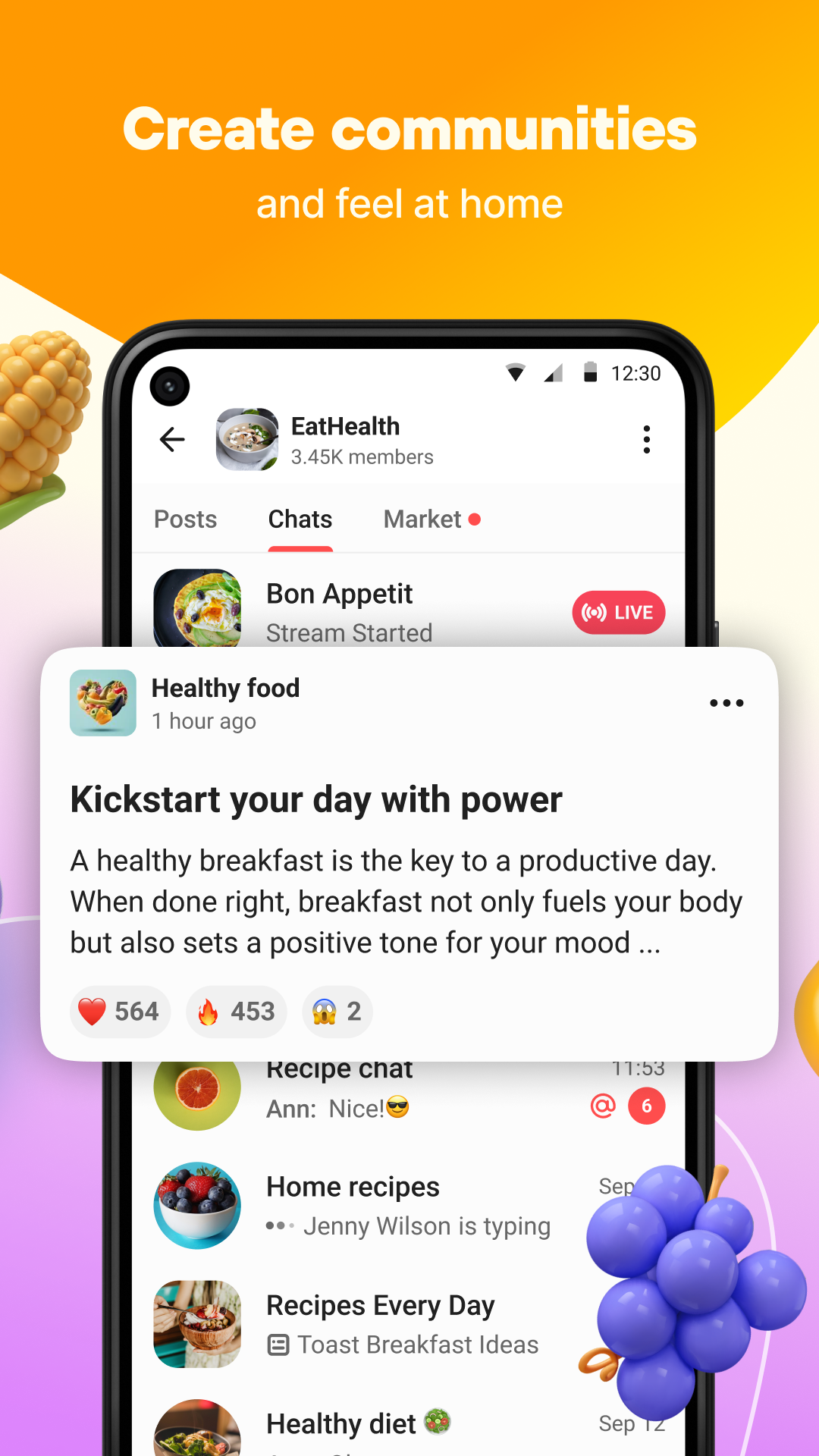 اسکرین شات 4 برنامه Online chat, calls - Gem Space