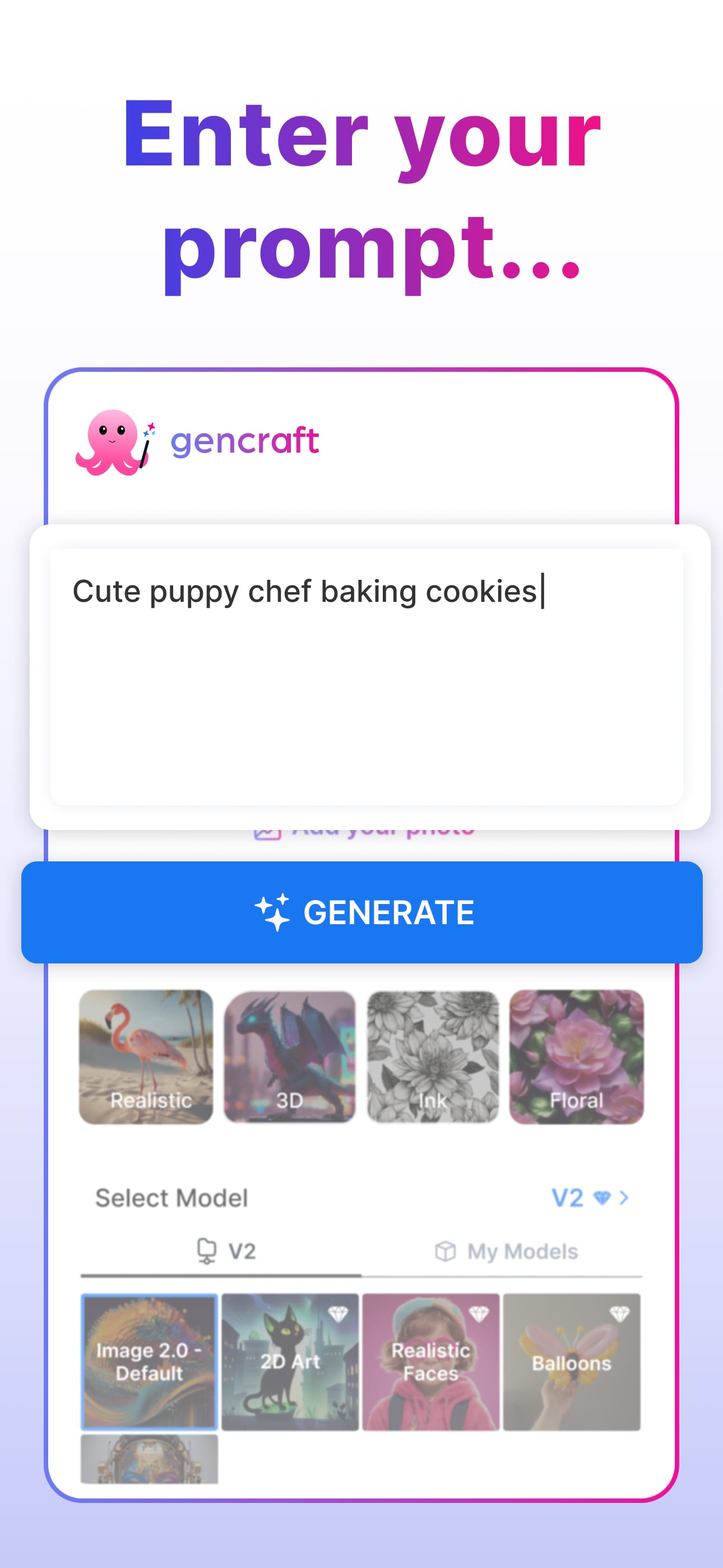 اسکرین شات 2 برنامه Gencraft - AI Art Generator