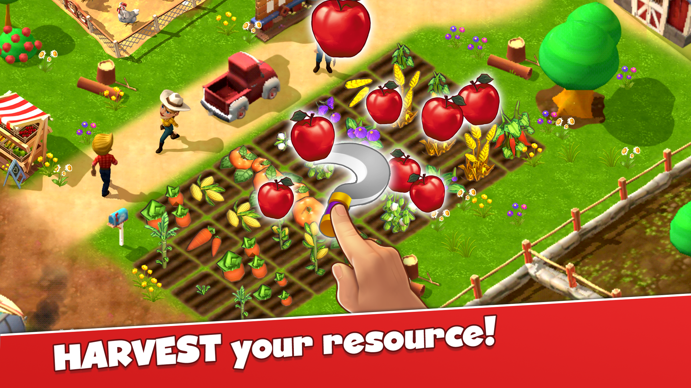 اسکرین شات 3 بازی Happy Farm Town - Farm Games