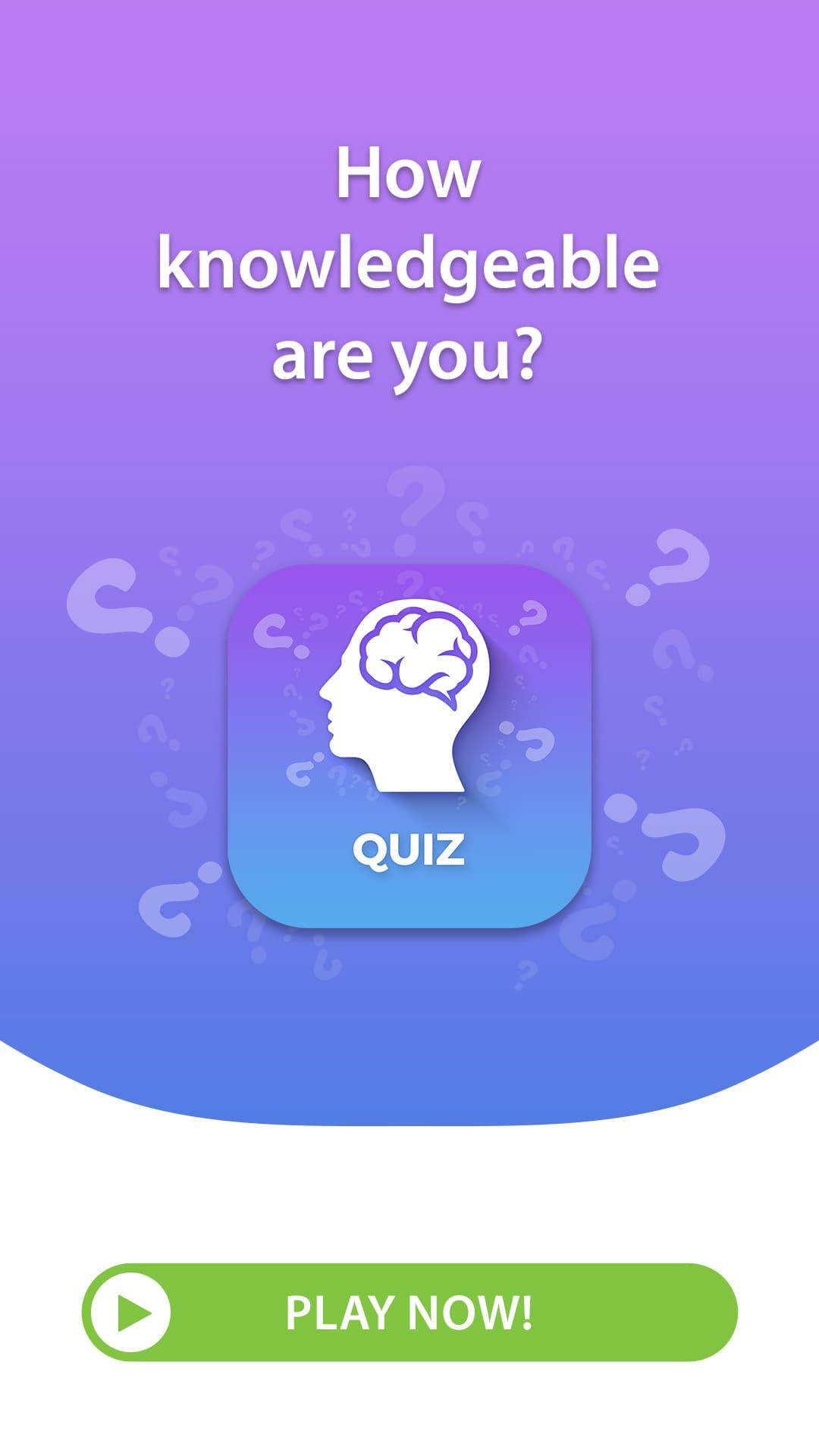 اسکرین شات 1 برنامه General Knowledge Quiz