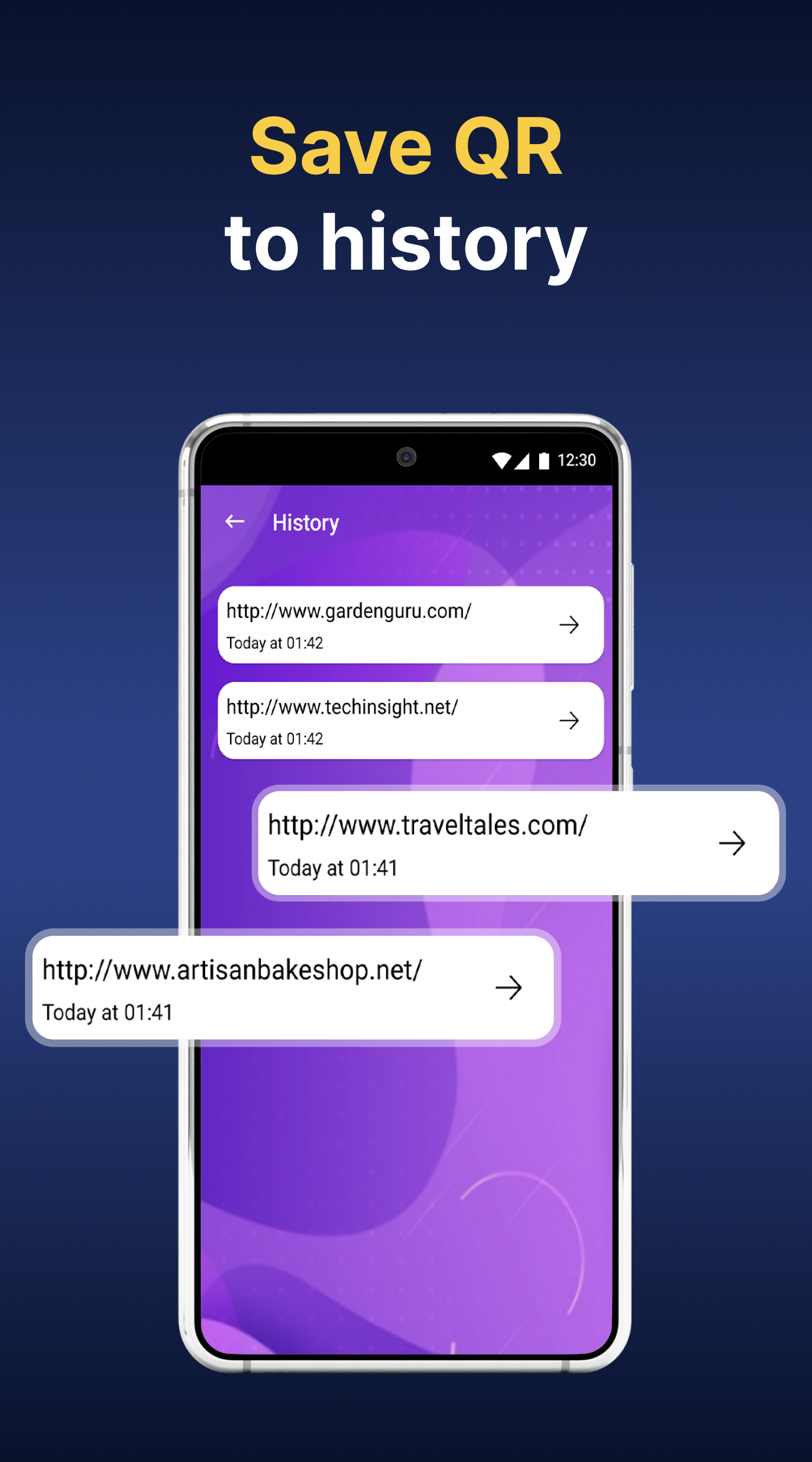 اسکرین شات 5 برنامه QR Code: Scan & Generate