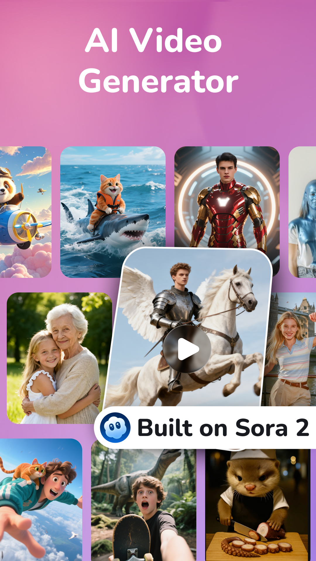 اسکرین شات 1 برنامه YearCam: AI Video Generator