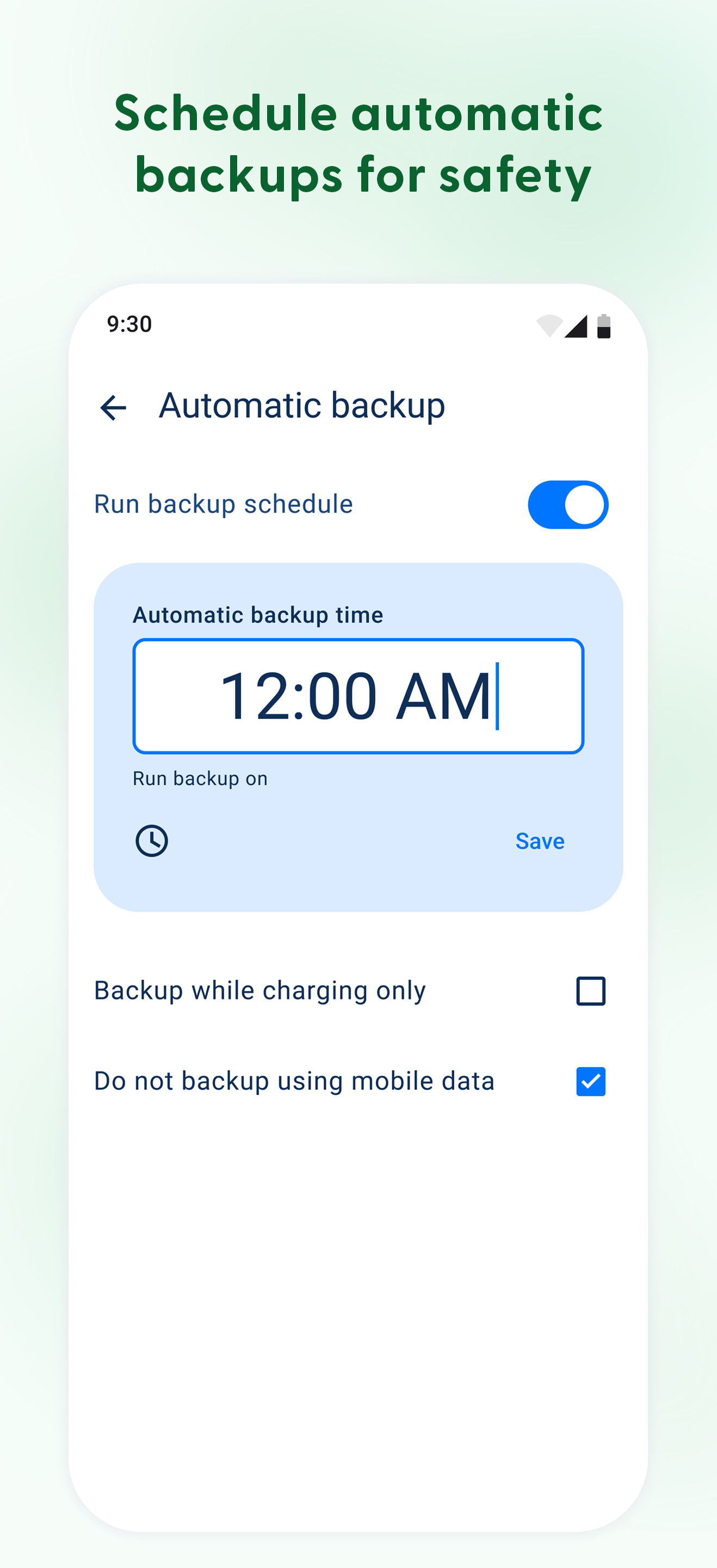 اسکرین شات 5 برنامه G Cloud Backup