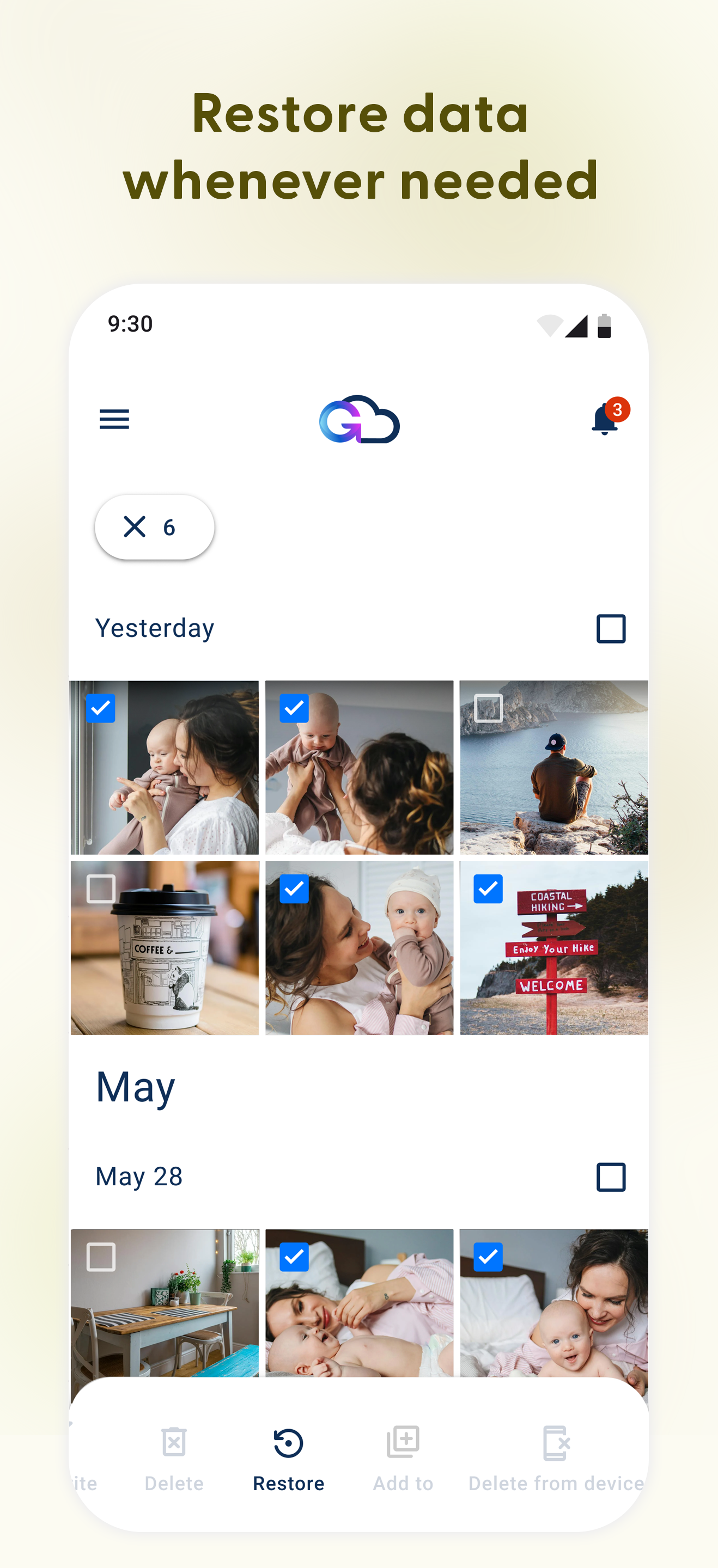 اسکرین شات 3 برنامه G Cloud Backup
