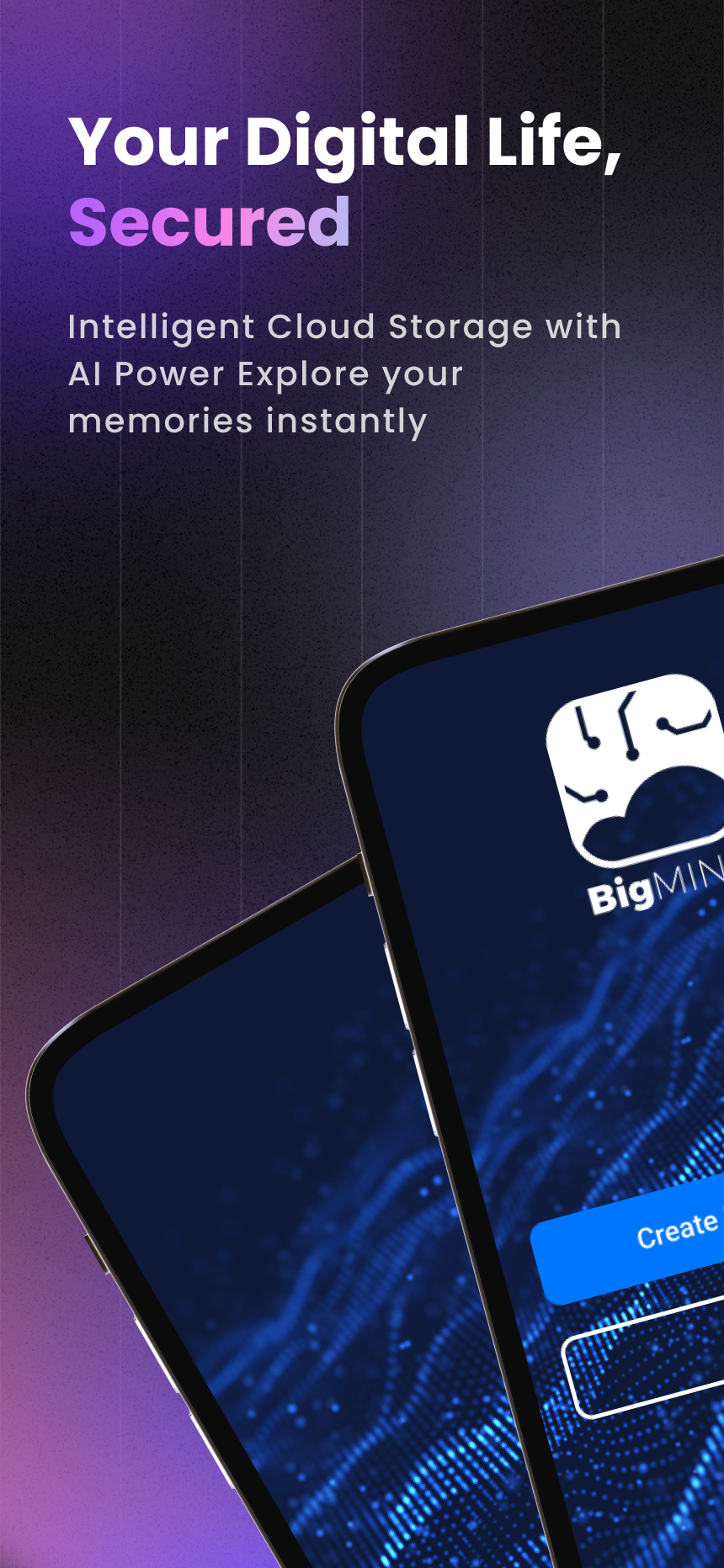 اسکرین شات 1 برنامه BigMIND - Cloud Backup
