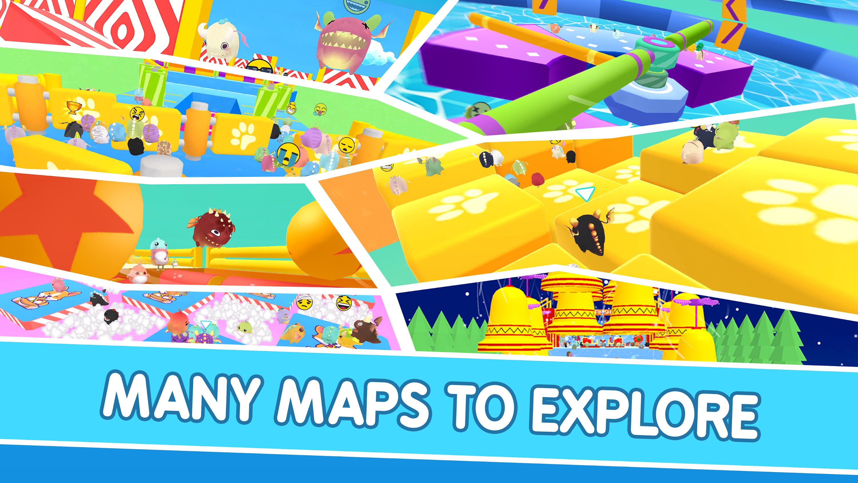 اسکرین شات 1 بازی Fall.io - Race of Dino