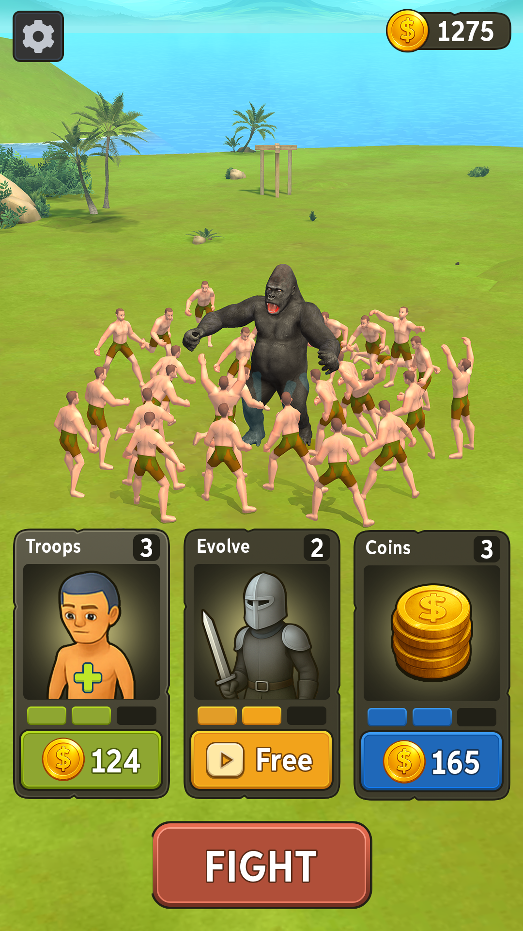 اسکرین شات 2 بازی Troops vs Gorilla