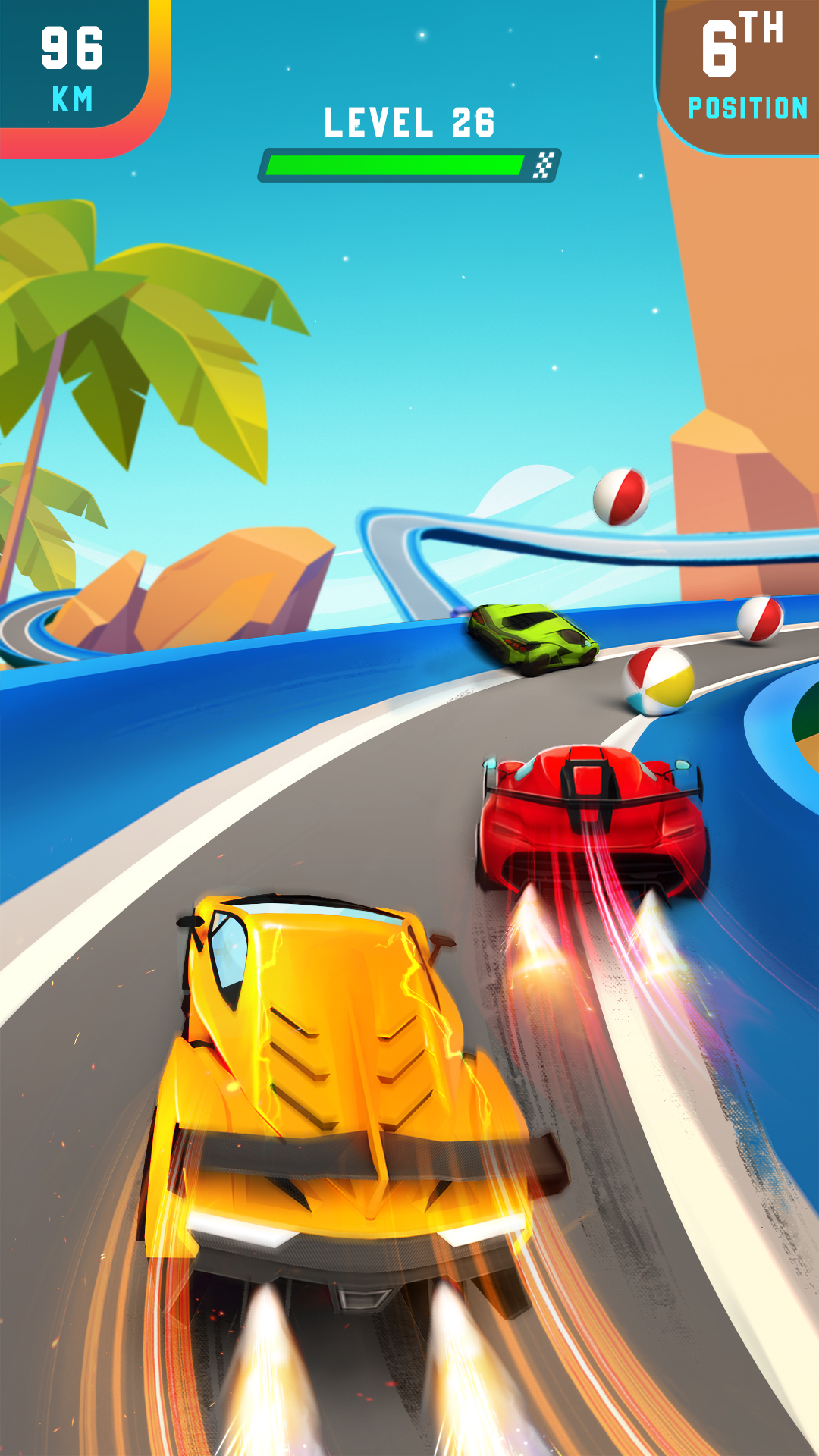 اسکرین شات 1 بازی FlyCar : Race Rush 3D