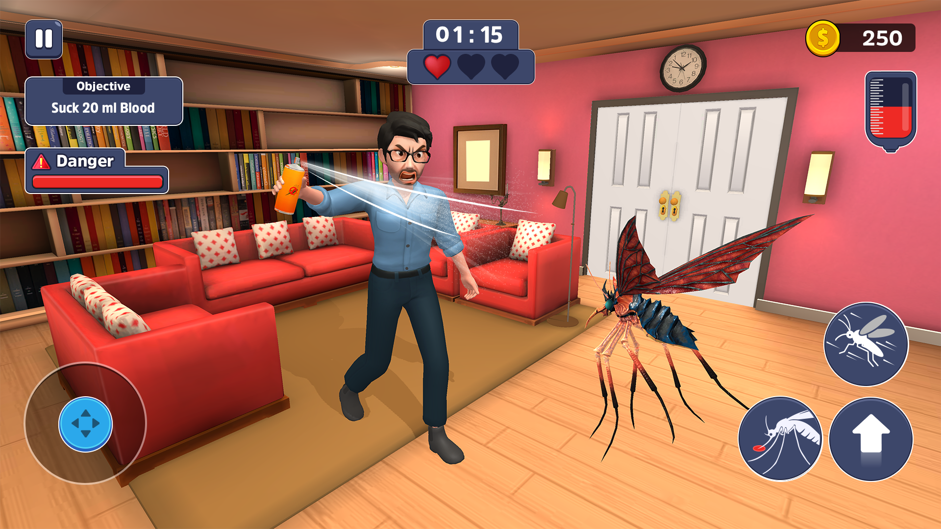 اسکرین شات 3 بازی Mosquito Simulator 3D