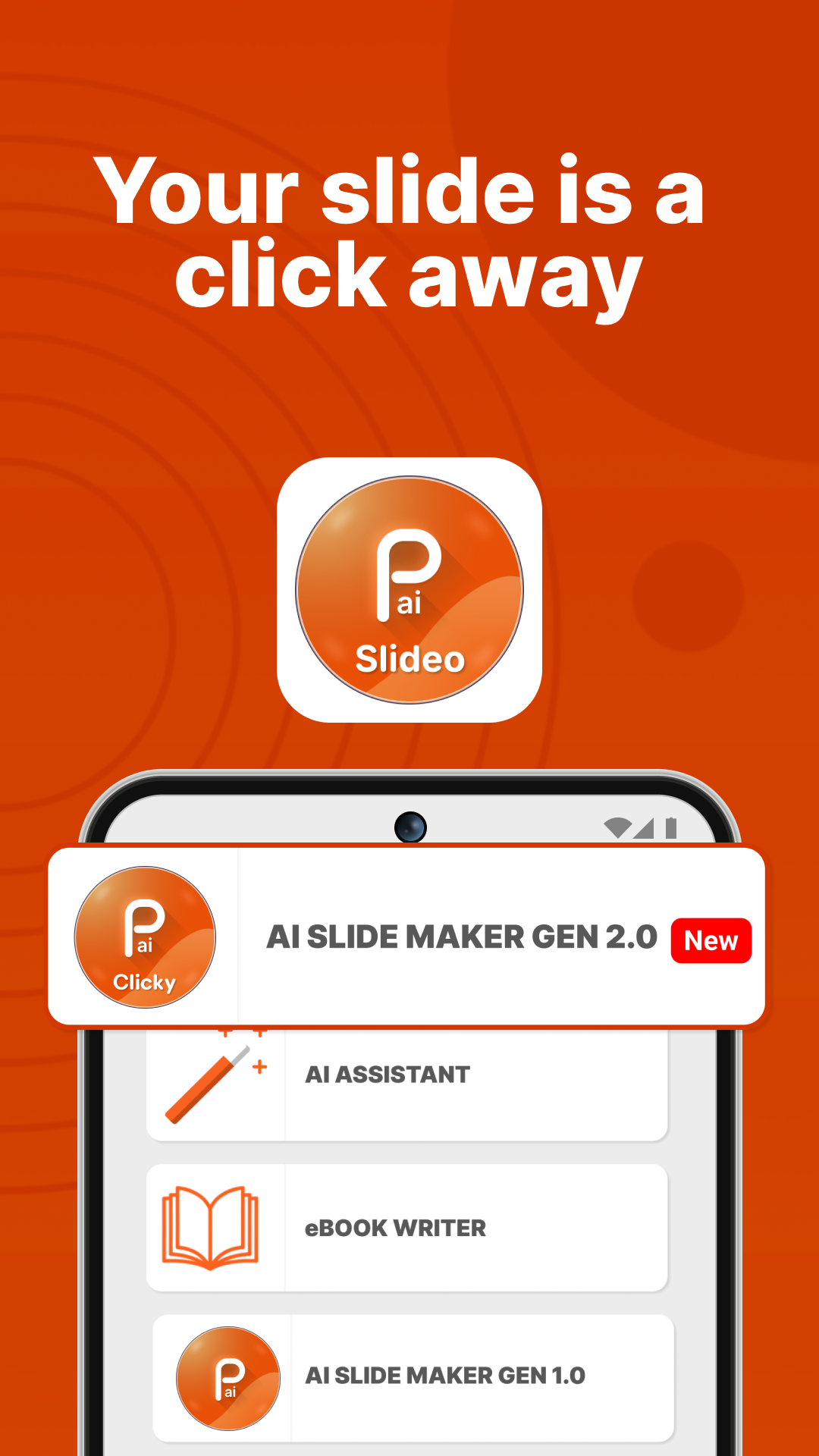 اسکرین شات 1 برنامه Presentation AI Maker Creator