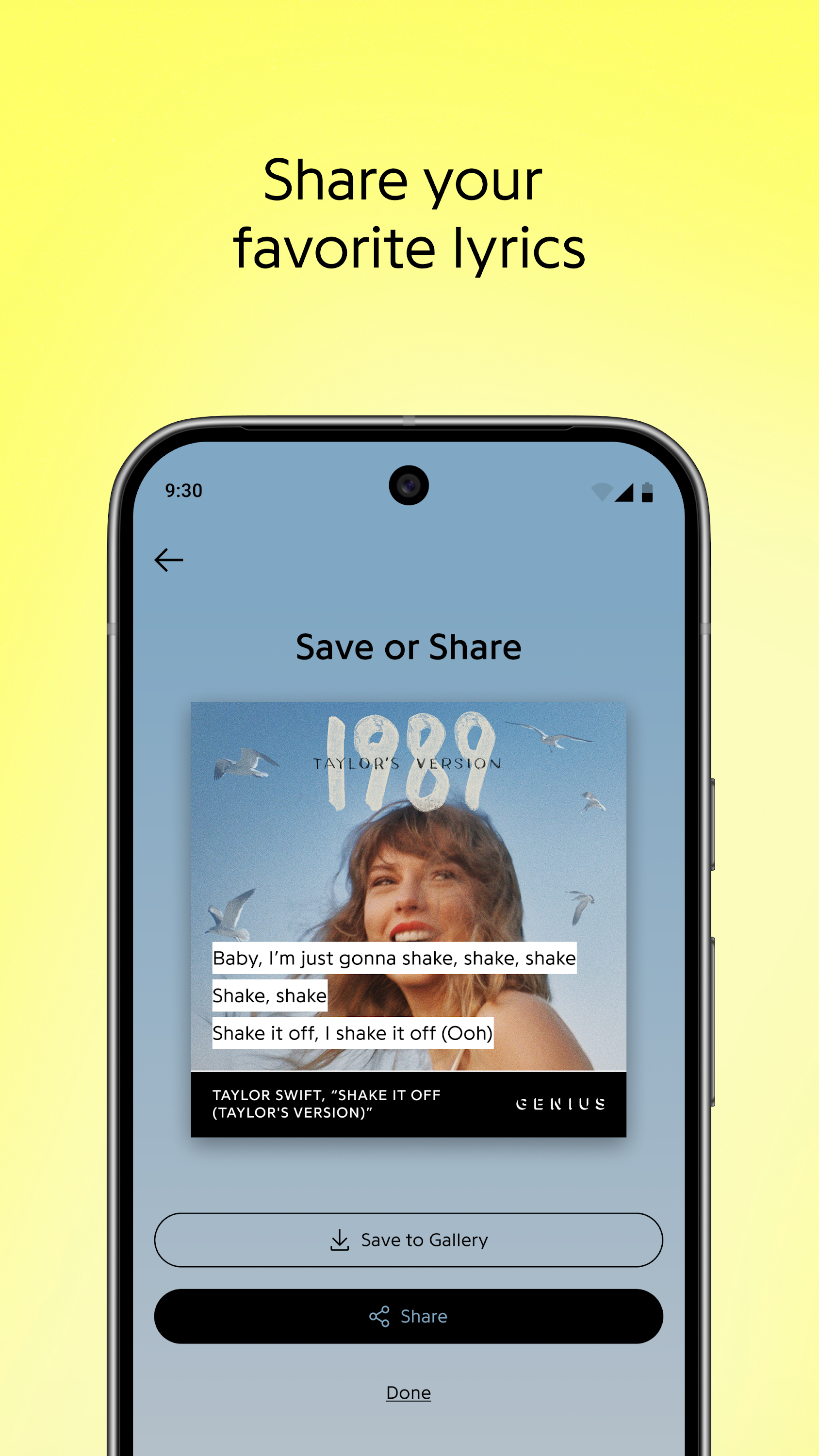 اسکرین شات 4 برنامه Genius — Song Lyrics Finder