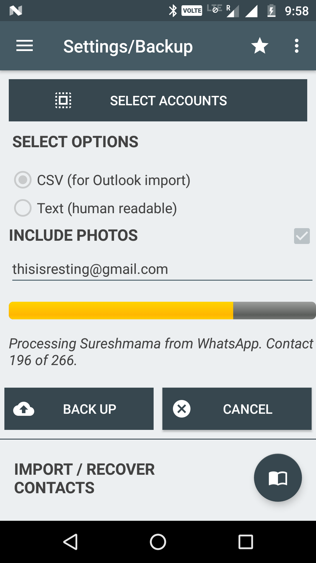 اسکرین شات 3 برنامه Duplicate Contacts Remover