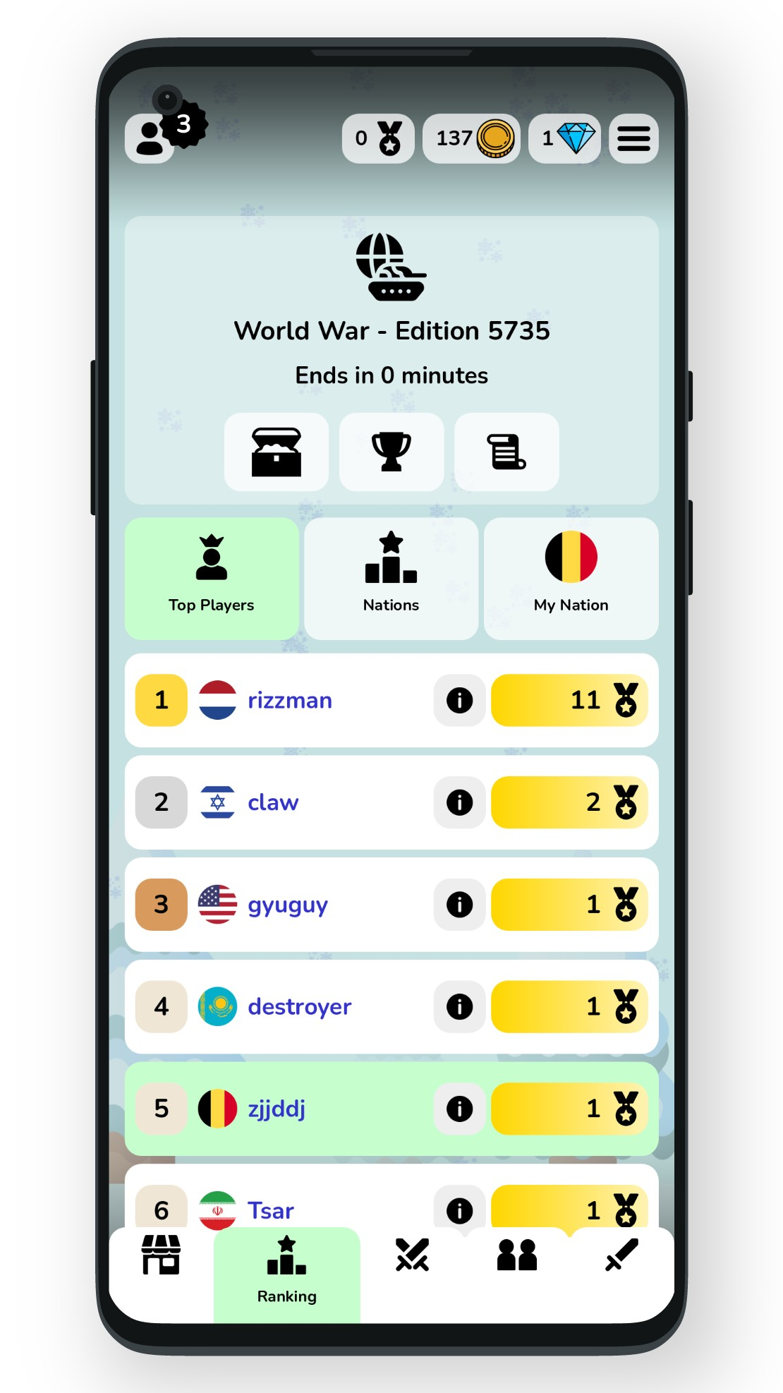 اسکرین شات 5 بازی Geofast: Battle of Nations