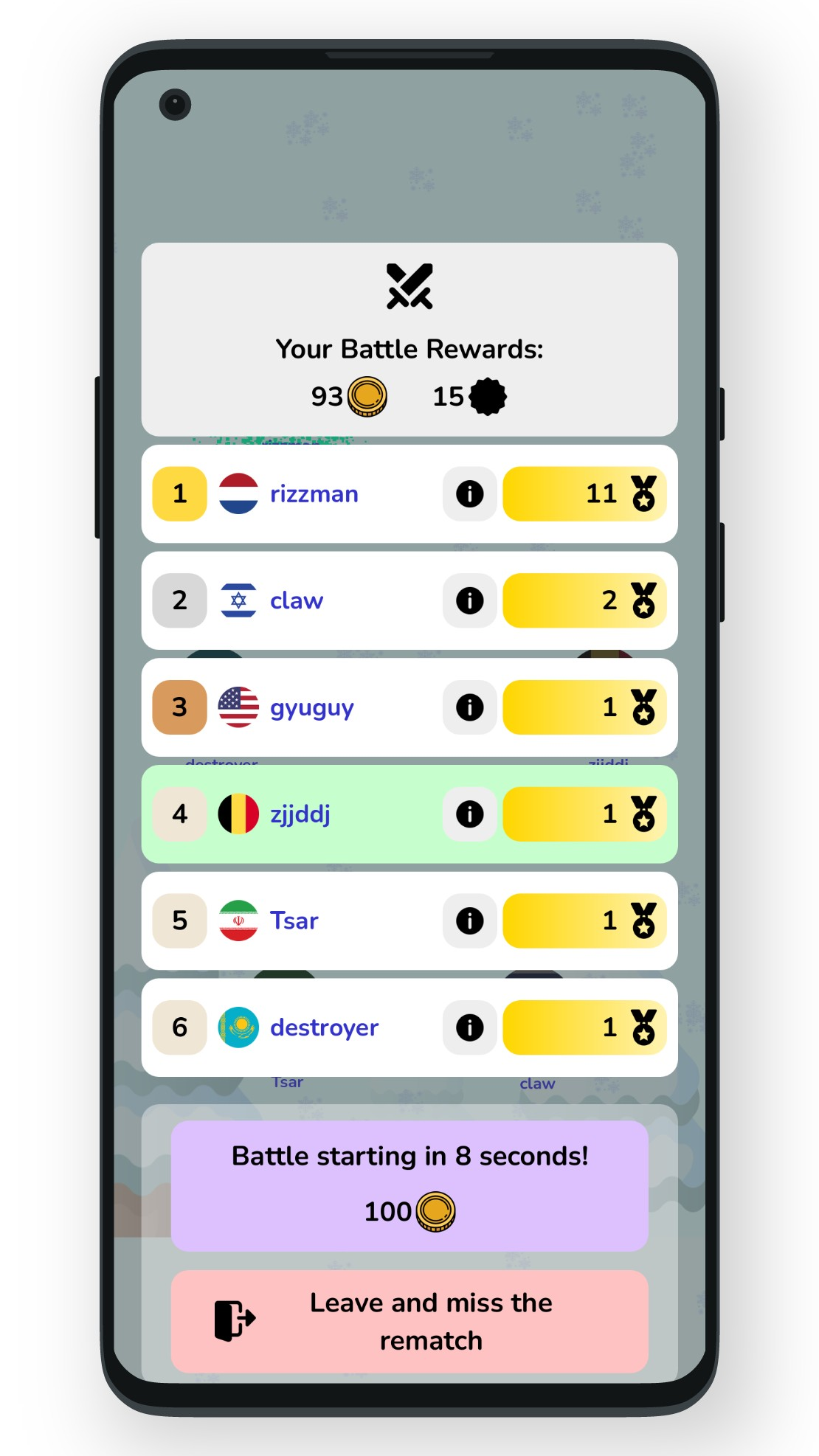 اسکرین شات 4 بازی Geofast: Battle of Nations
