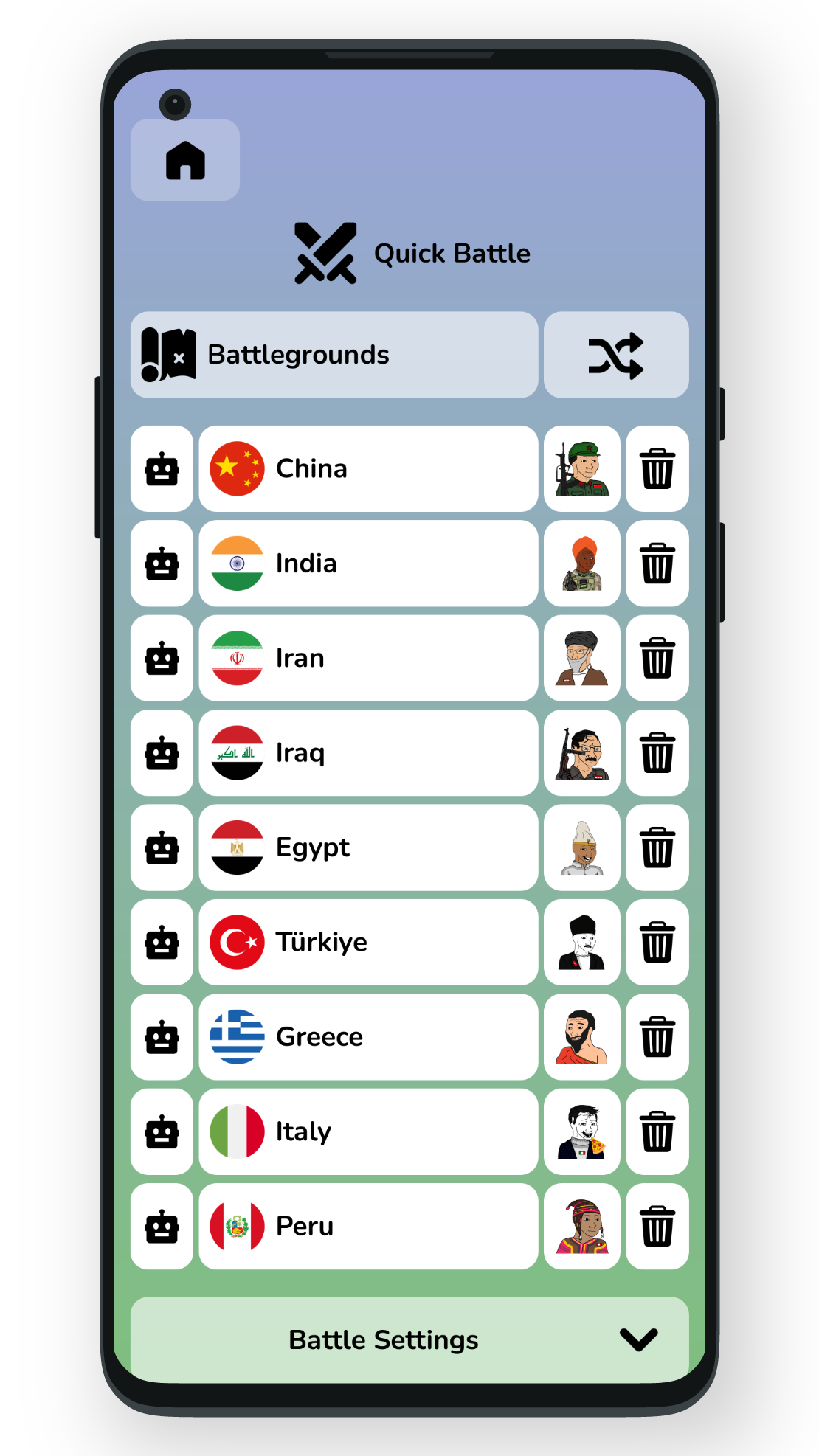 اسکرین شات 5 بازی Geofast: Battle of Nations