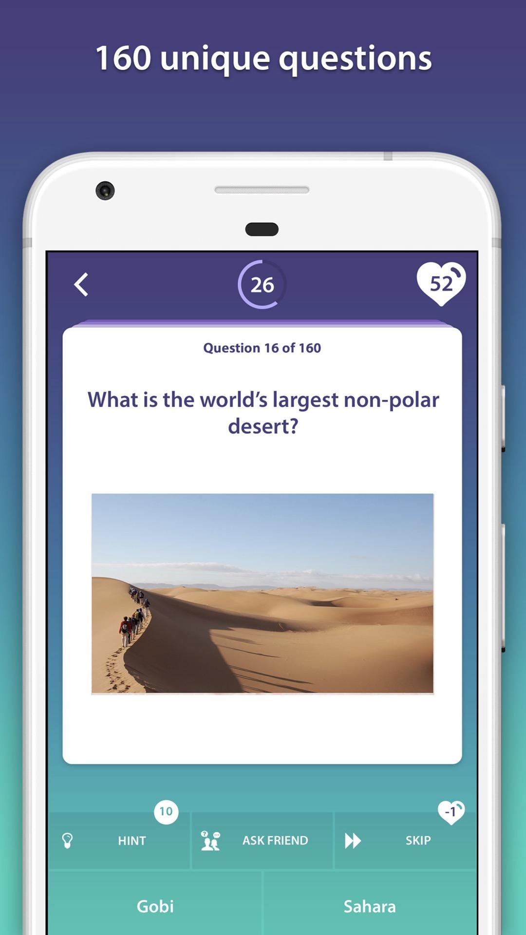 اسکرین شات 2 برنامه Geography Quiz