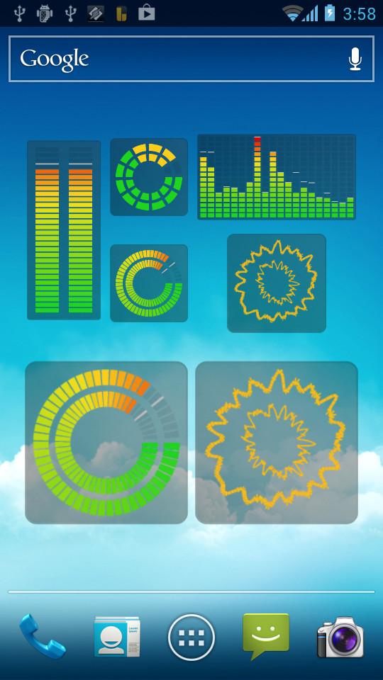 اسکرین شات 6 برنامه Music VU Visualizer Widgets