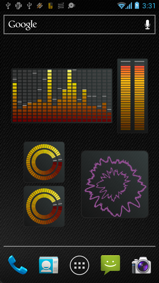 اسکرین شات 7 برنامه Music VU Visualizer Widgets