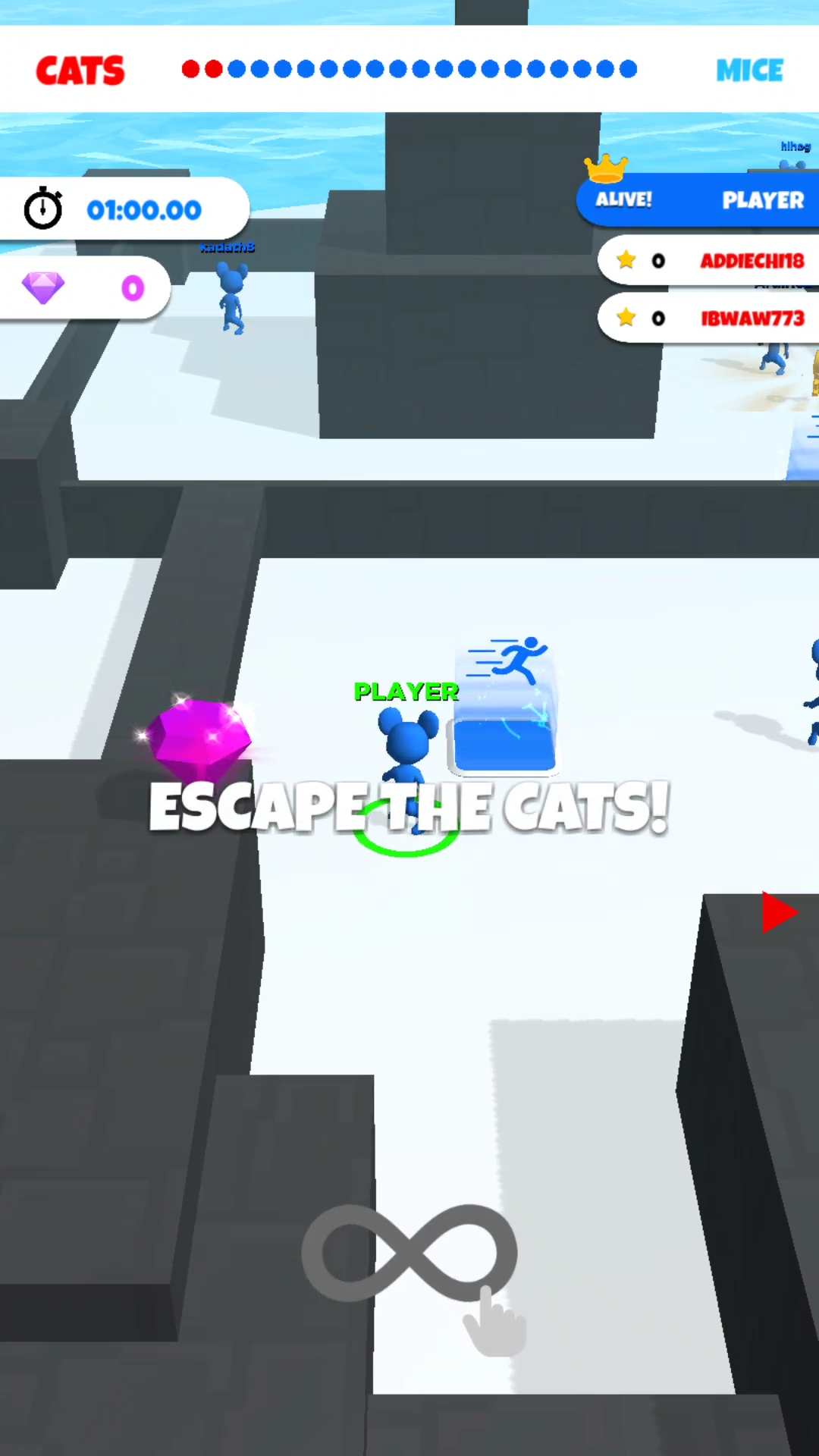 اسکرین شات 1 بازی Cat & Mouse .io: Chase The Rat