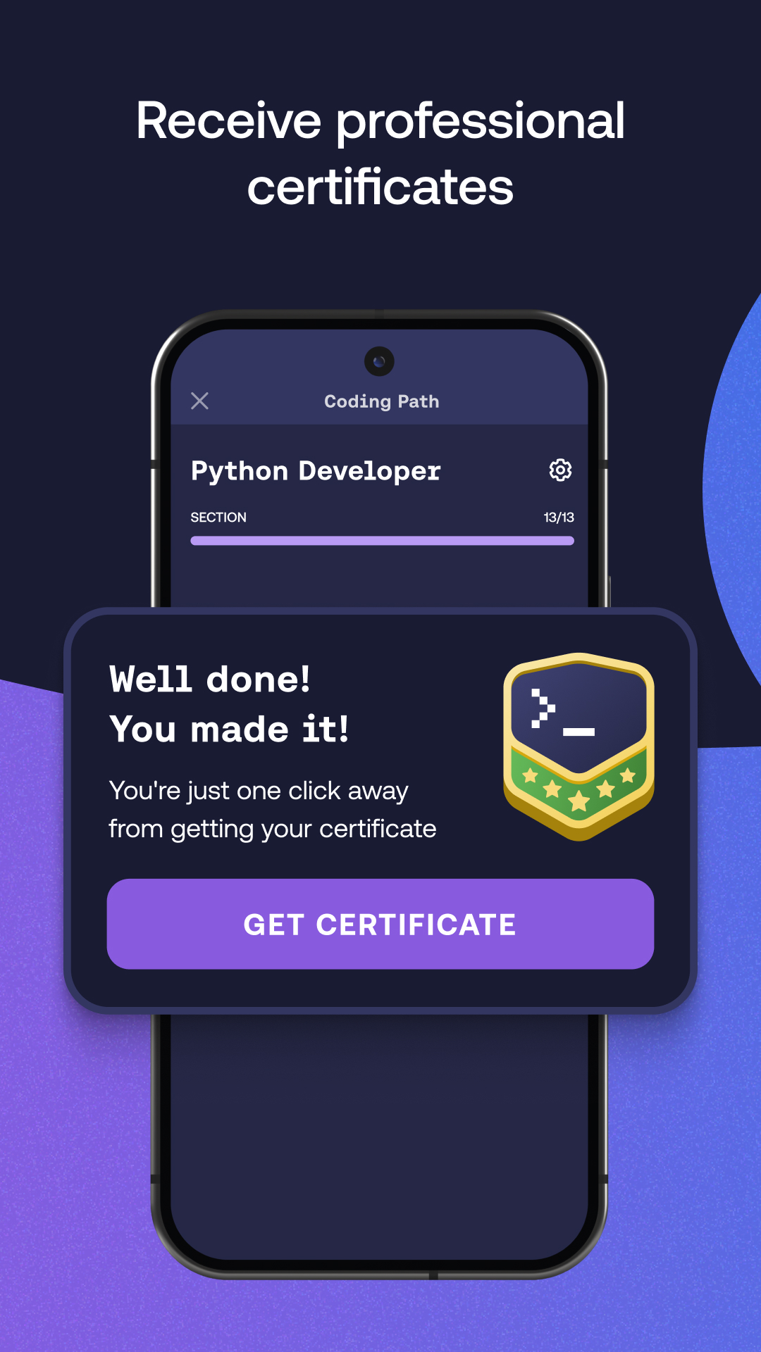 اسکرین شات 3 برنامه Mimo: Learn Coding/Programming