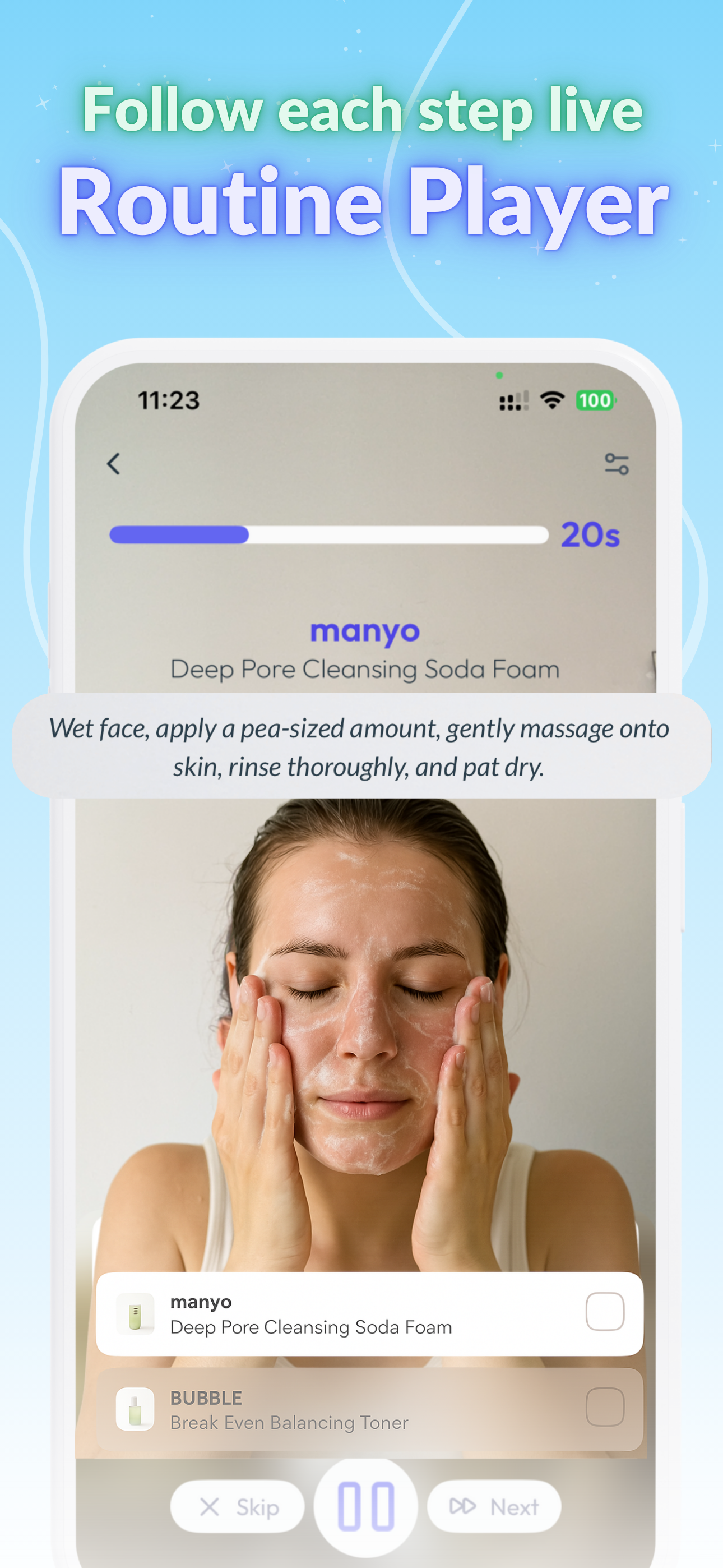 اسکرین شات 5 برنامه Skin Bliss: Skincare Routines