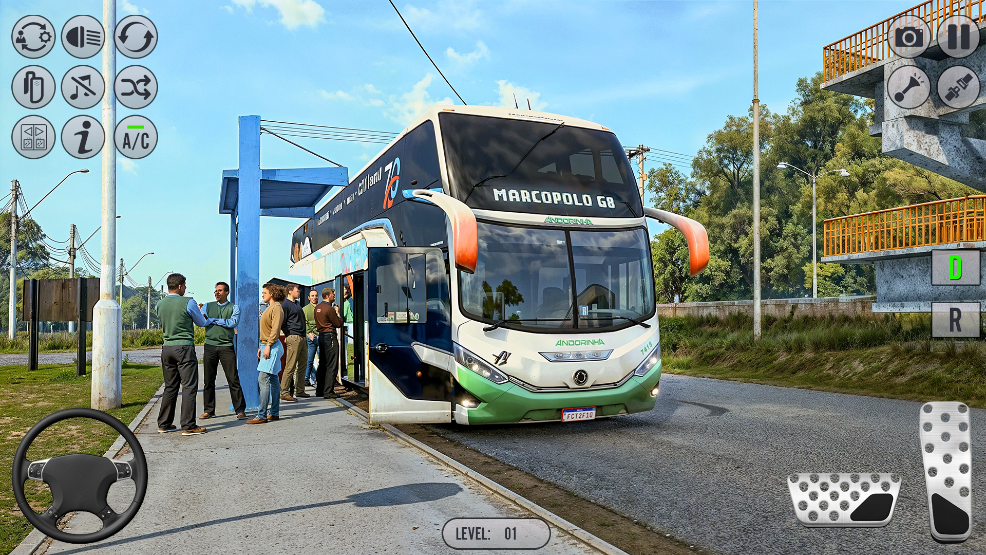 اسکرین شات 1 بازی Bus Transport Game: US Bus Sim
