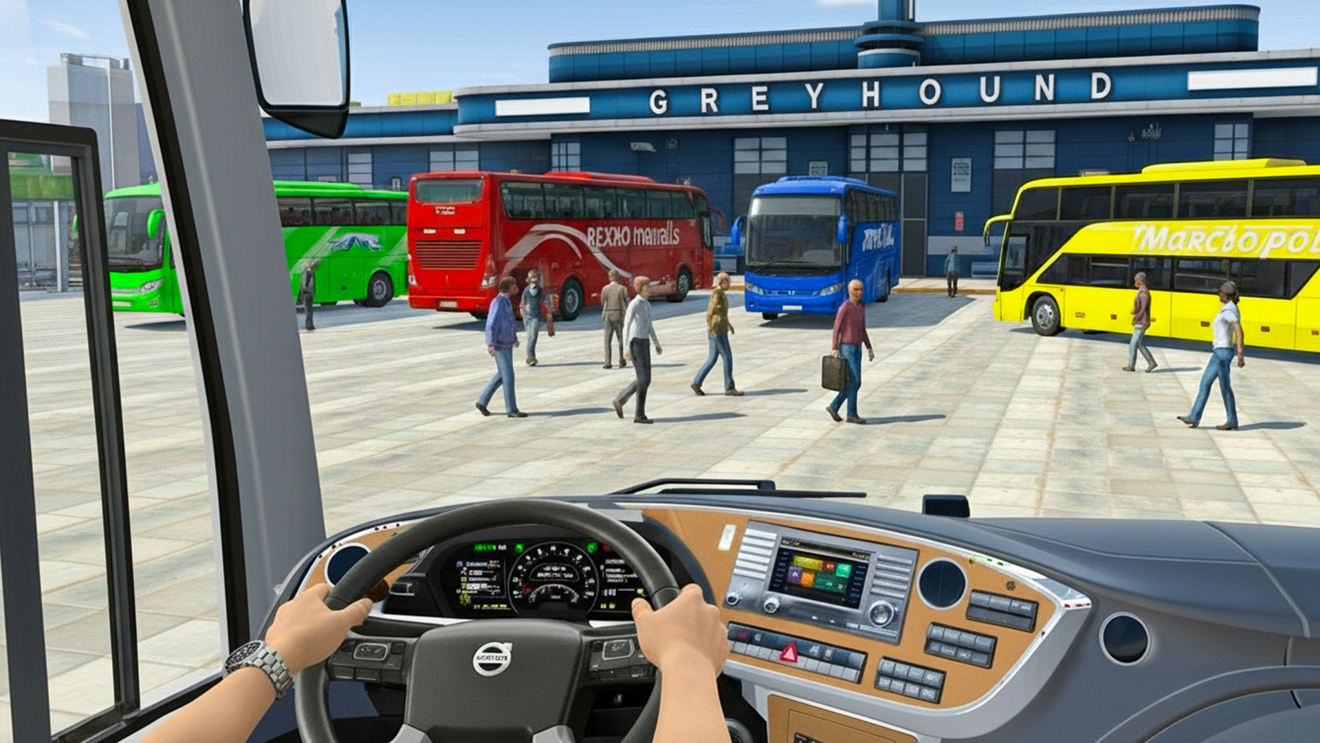 اسکرین شات 4 بازی Bus Transport Game: US Bus Sim