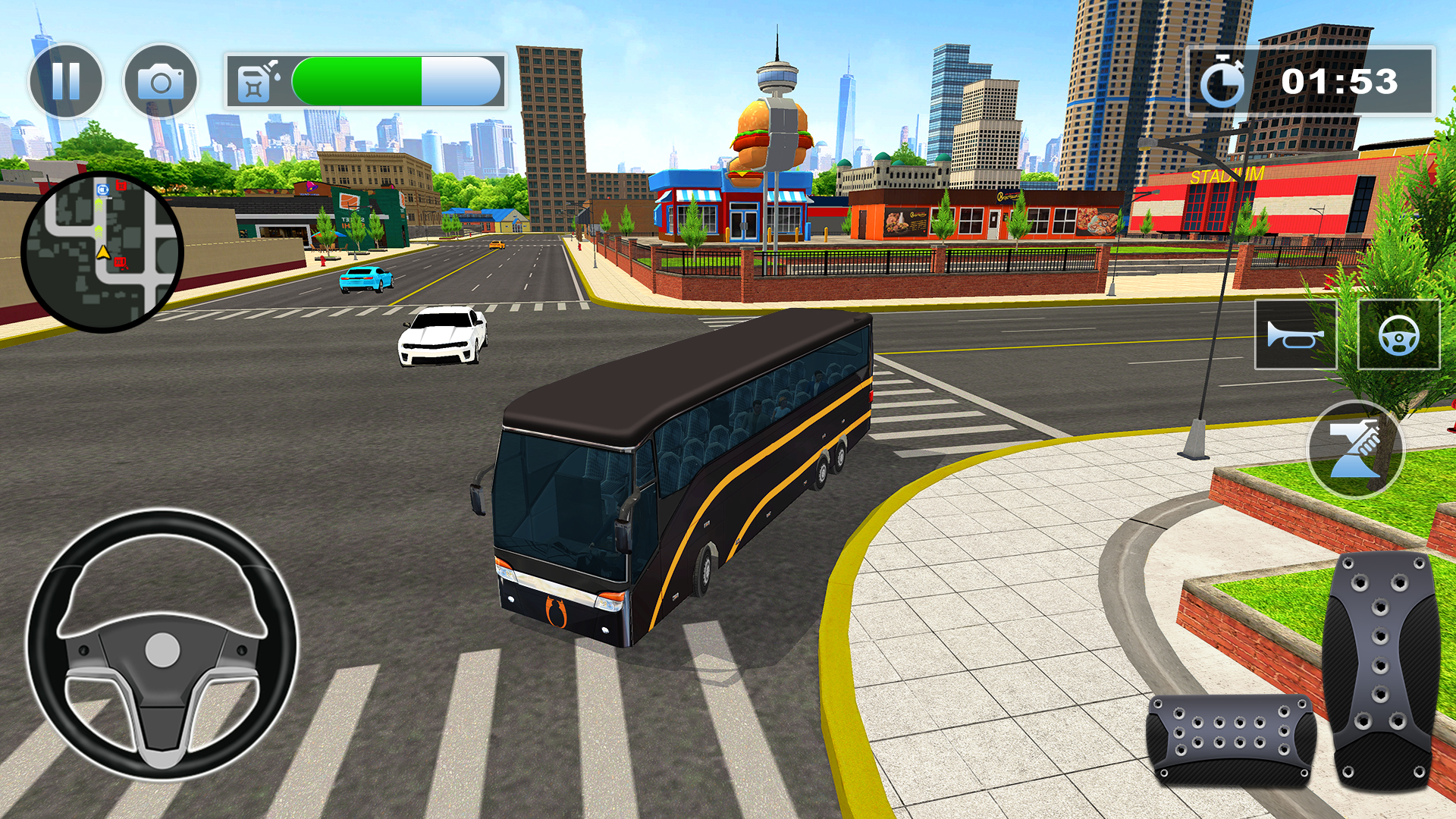 اسکرین شات 8 برنامه Bus Simulator : 3D Bus Games