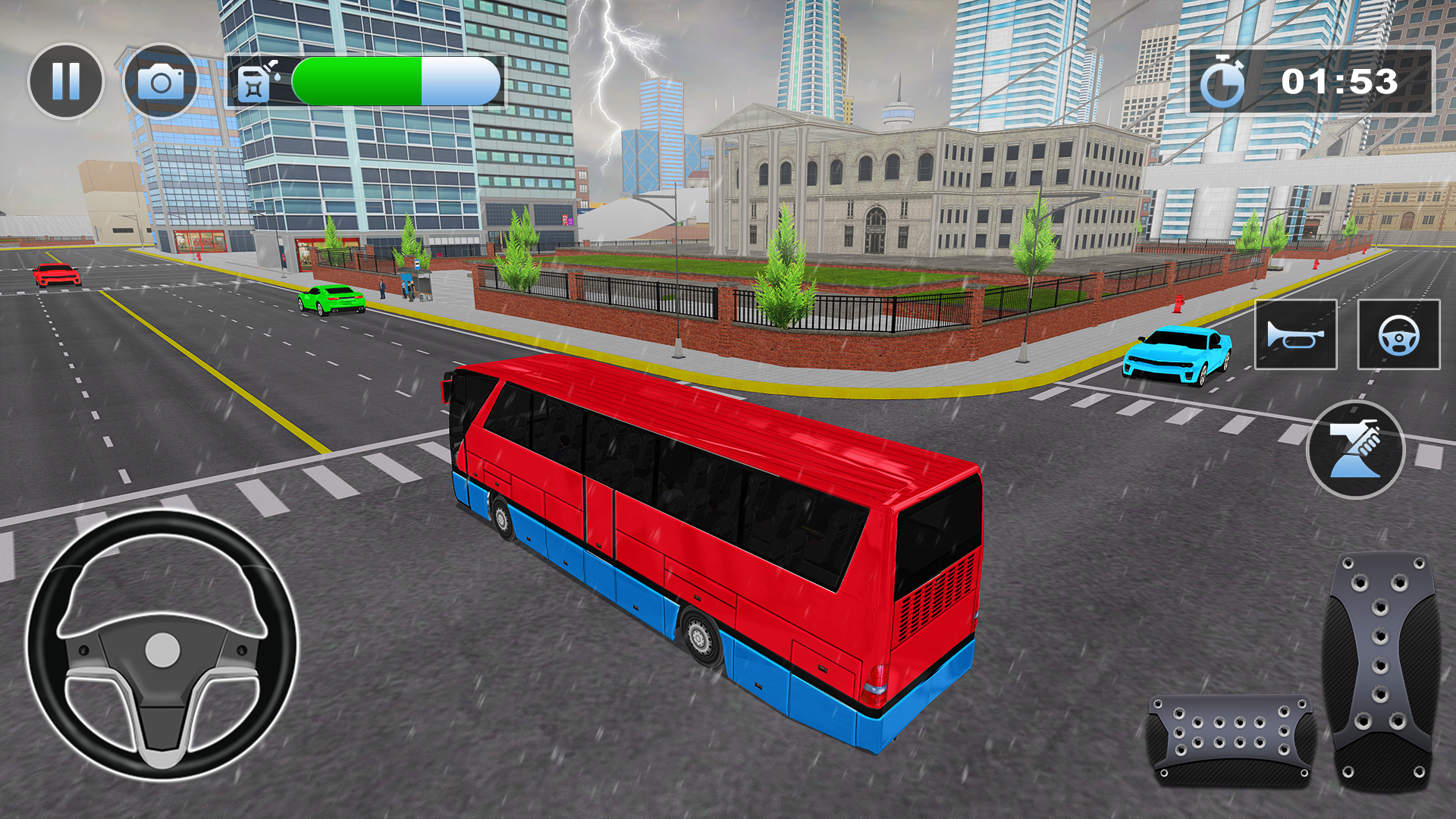 اسکرین شات 5 برنامه Bus Simulator : 3D Bus Games