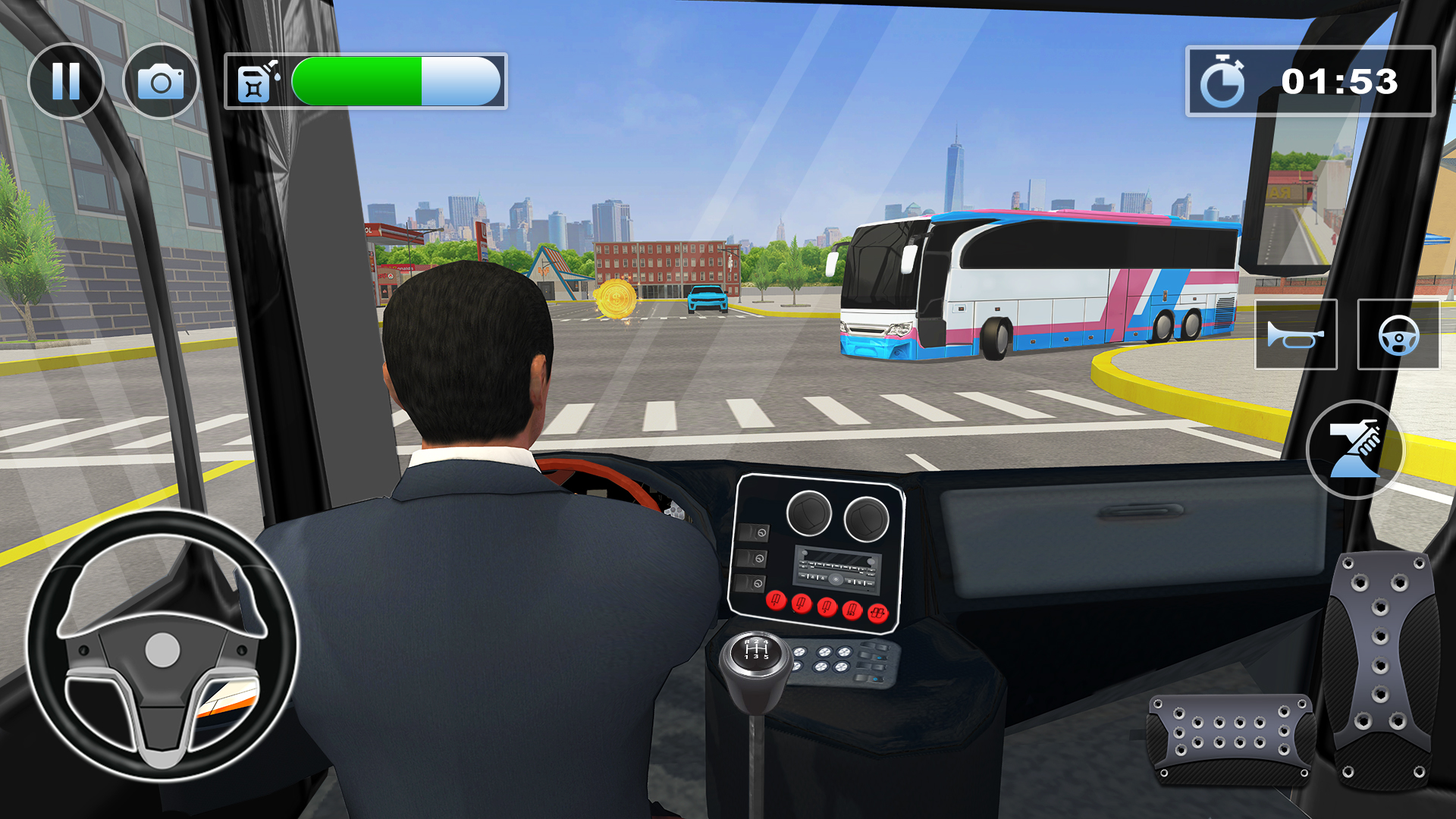 اسکرین شات 6 برنامه Bus Simulator : 3D Bus Games