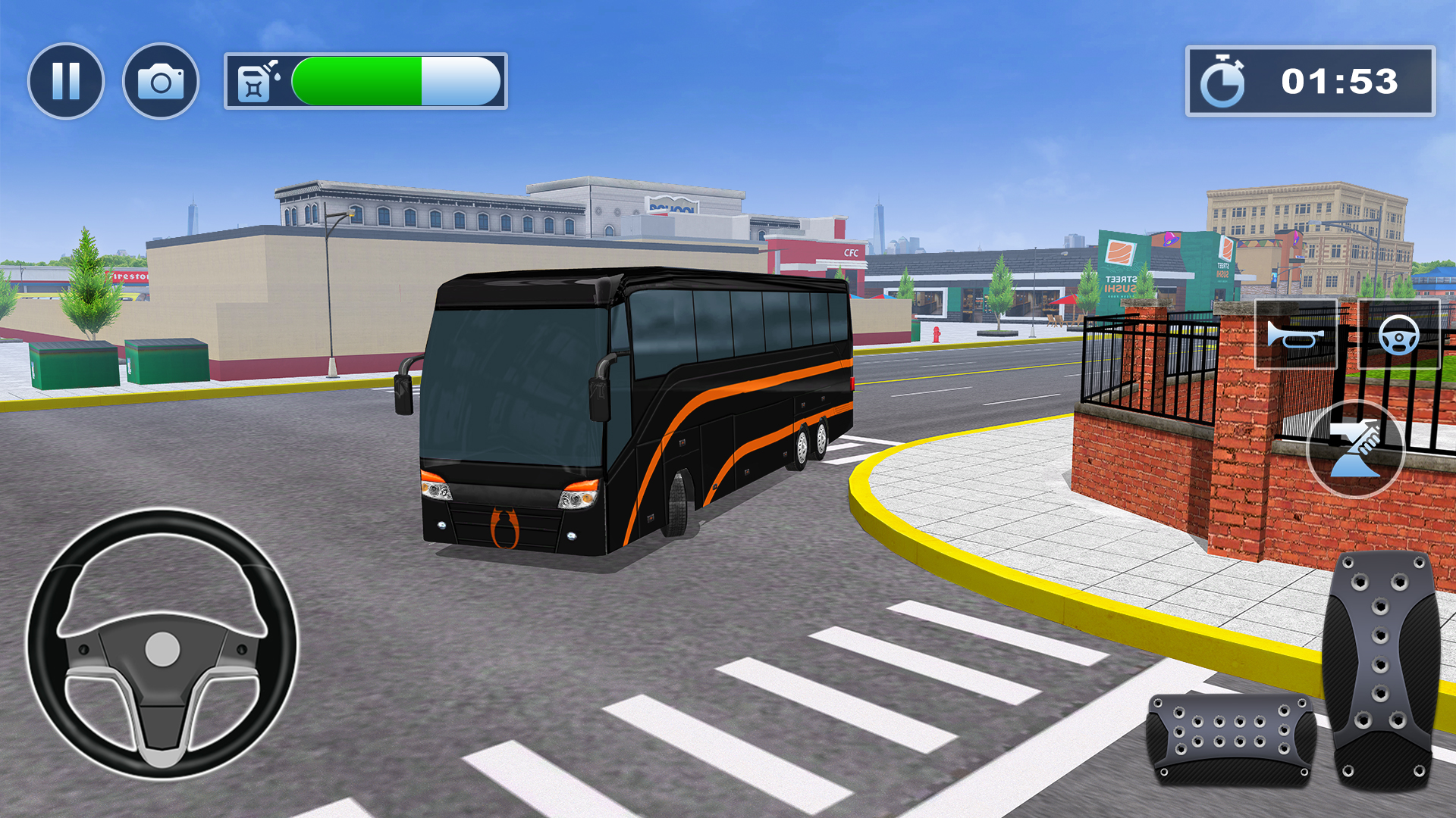 اسکرین شات 3 برنامه Bus Simulator : 3D Bus Games