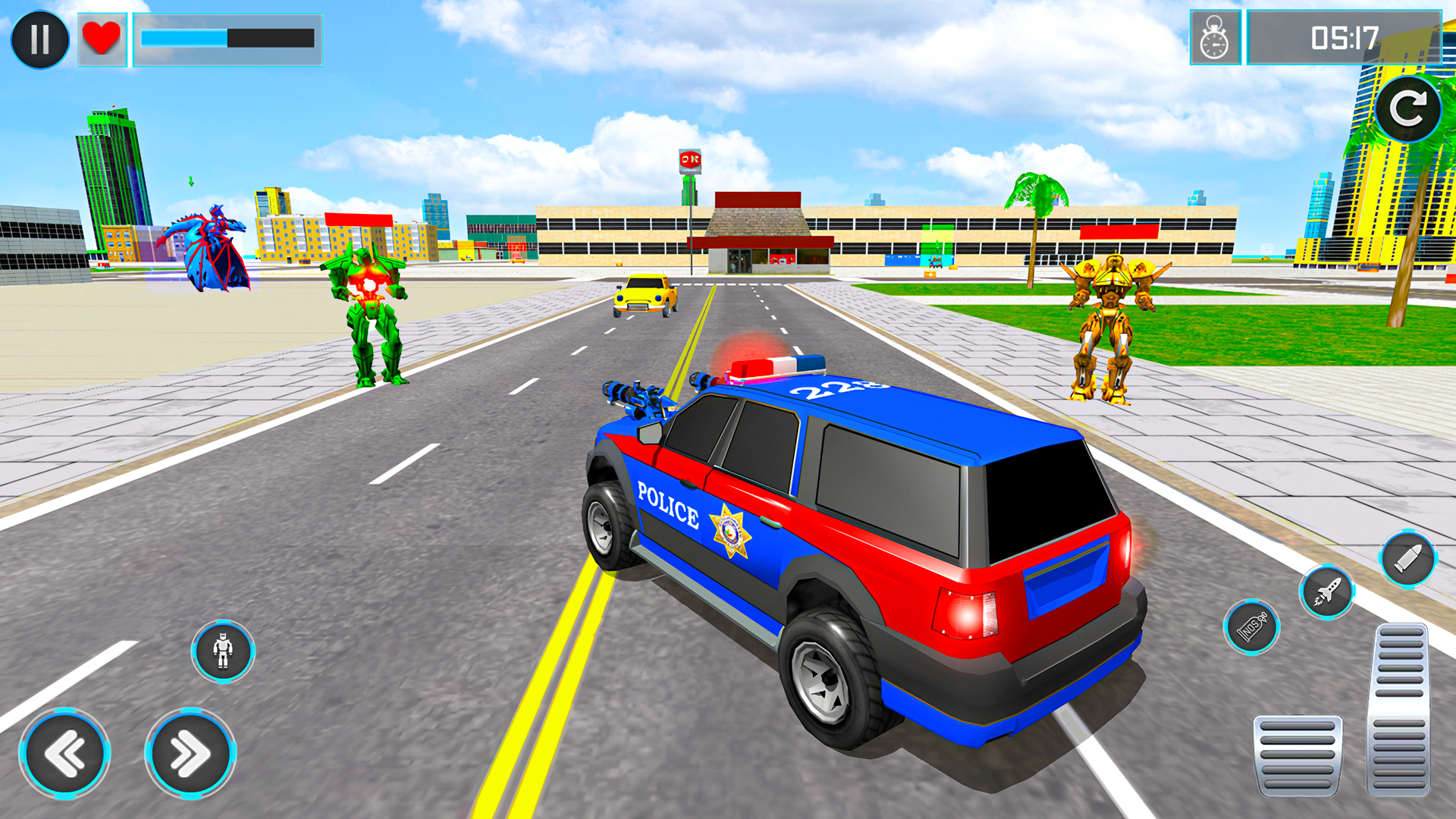 اسکرین شات 7 برنامه Robot Transform War Car Games
