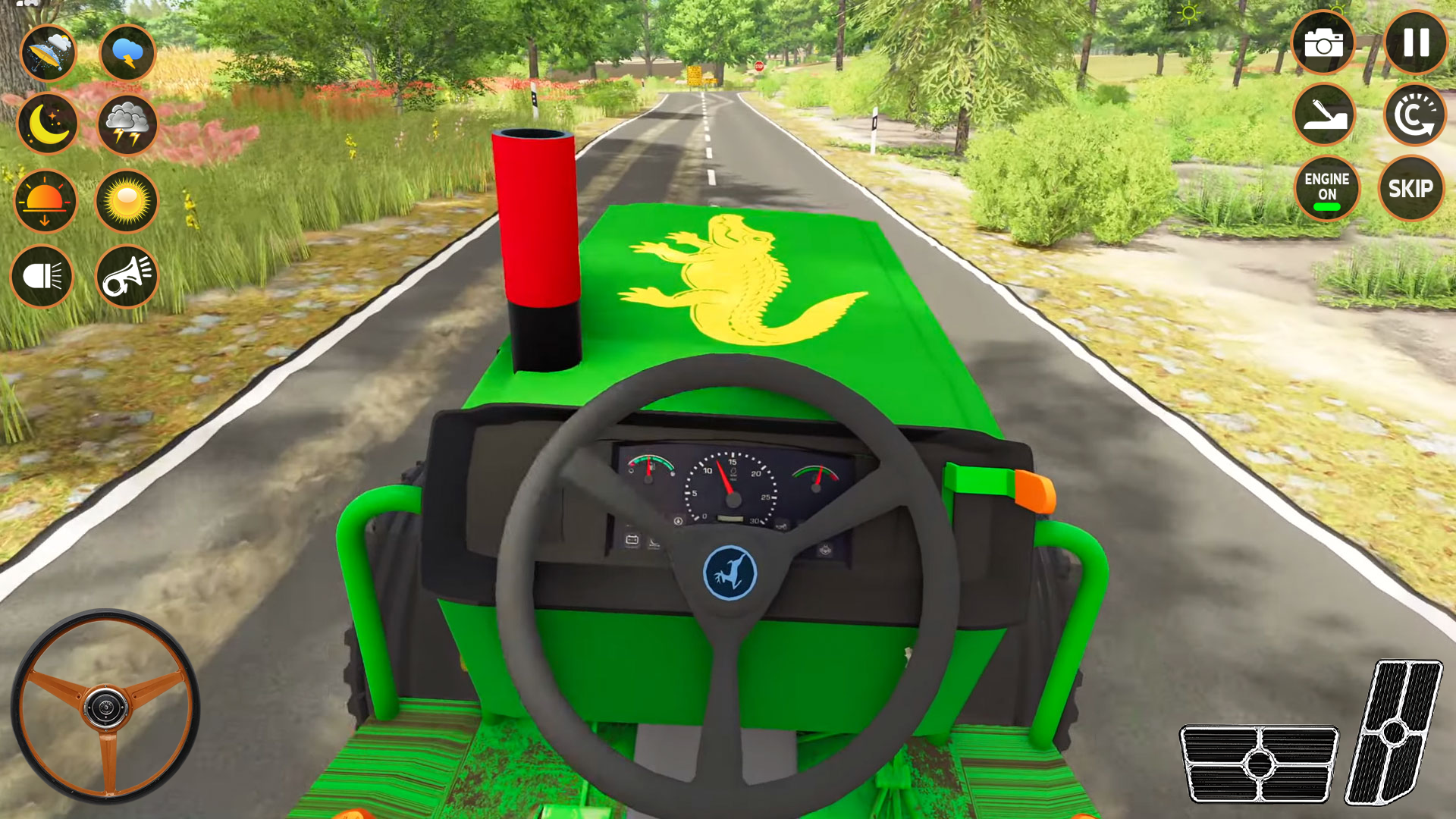 اسکرین شات 3 برنامه Tractor Game: Farming Games 3d