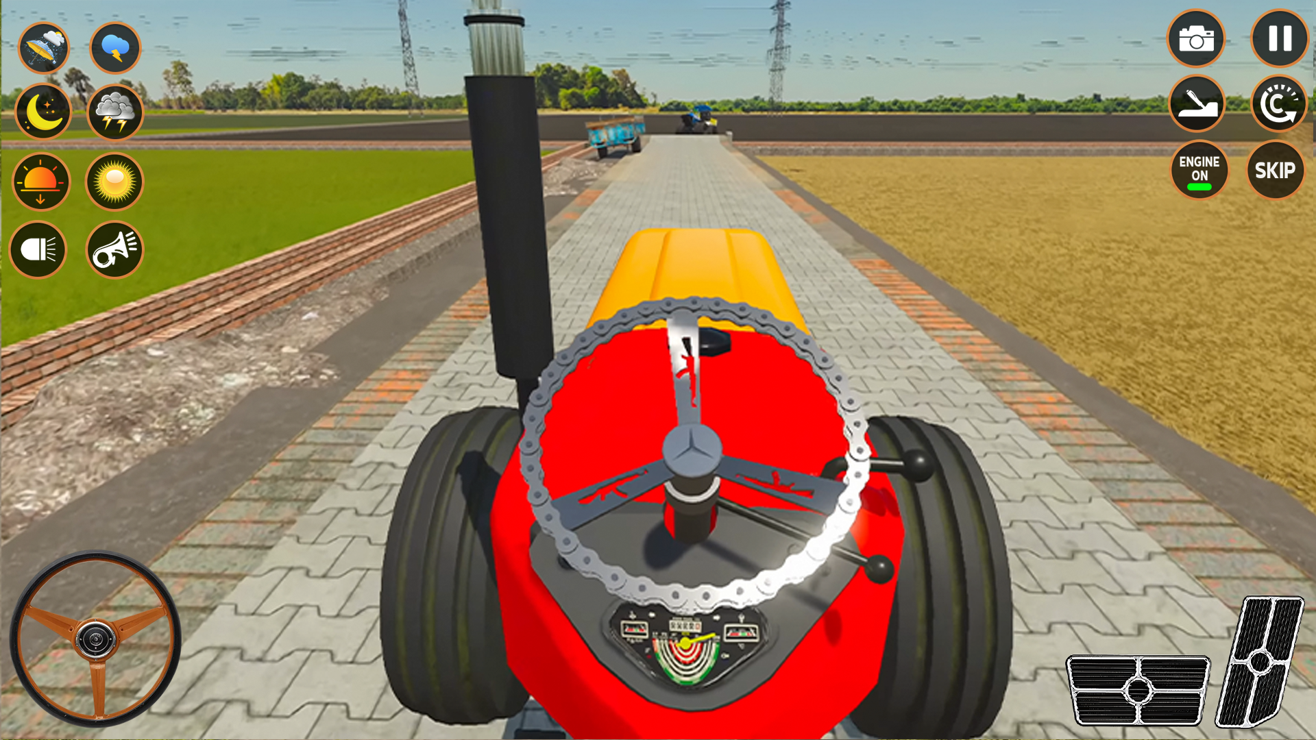 اسکرین شات 1 برنامه Tractor Game: Farming Games 3d