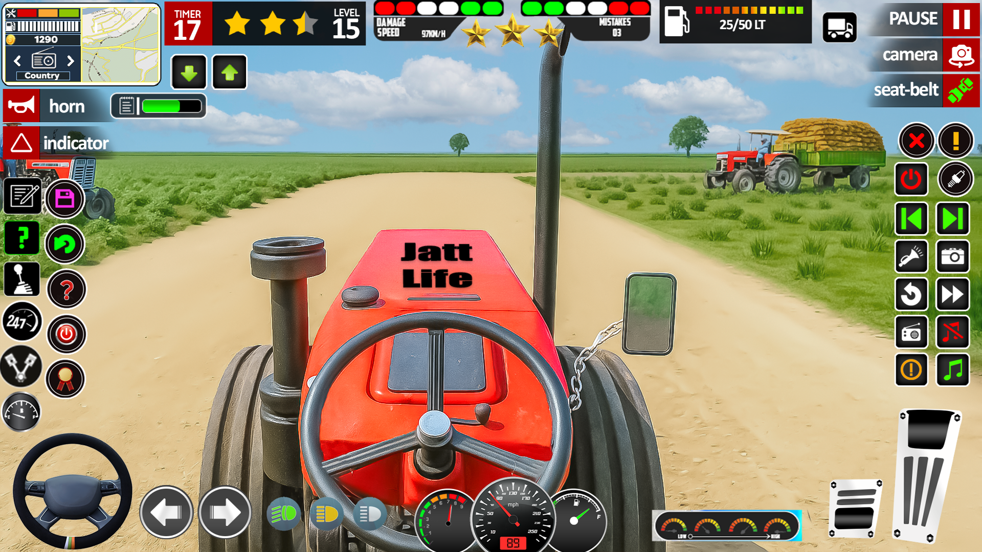 اسکرین شات 3 برنامه Tractor Game: Farming Games 3d